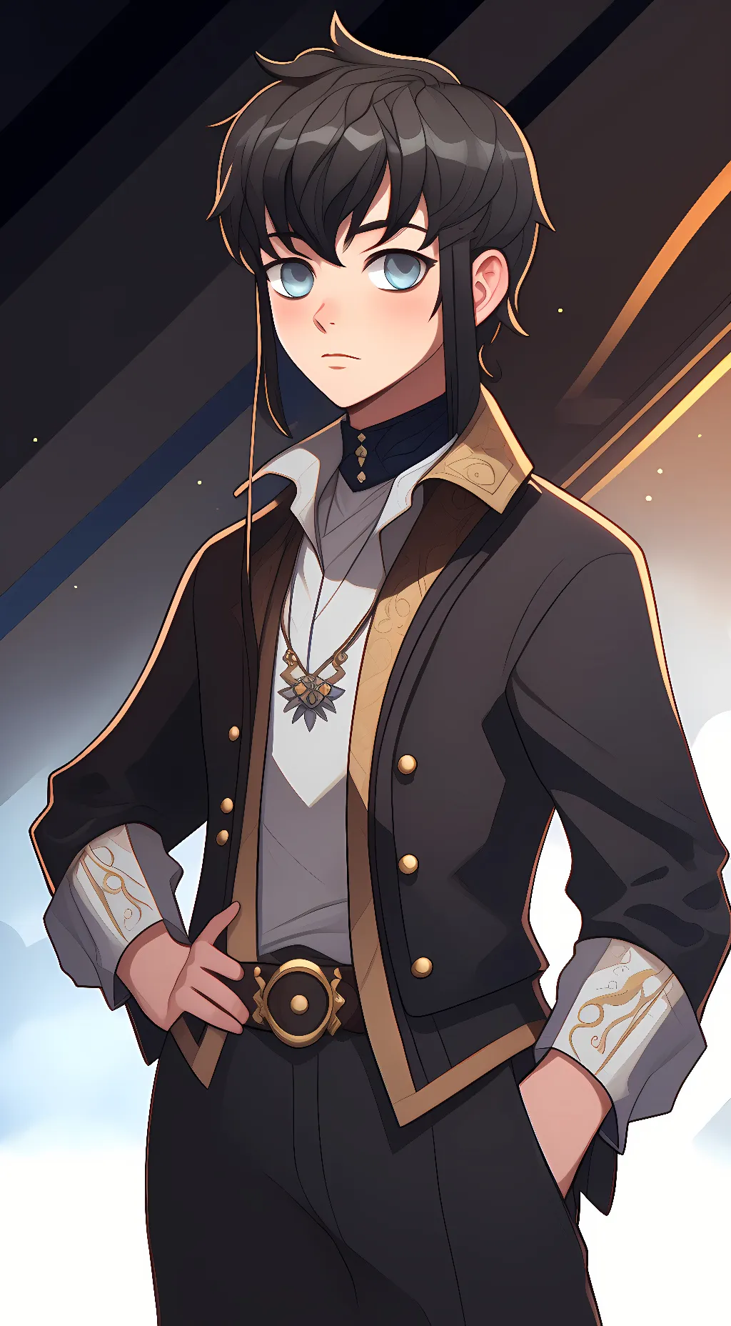 ai character: Muichiro  background