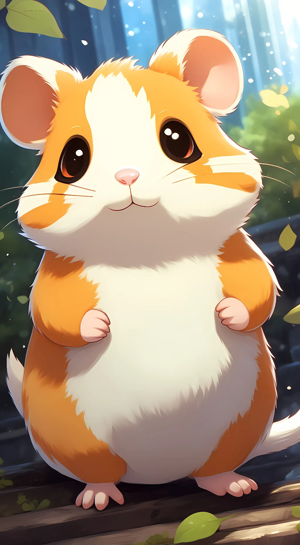 ai character: hamtaro background