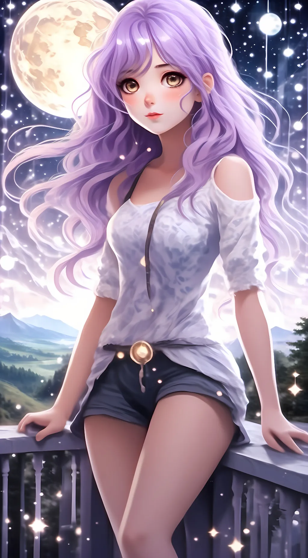 ai character: Luna Starlight background