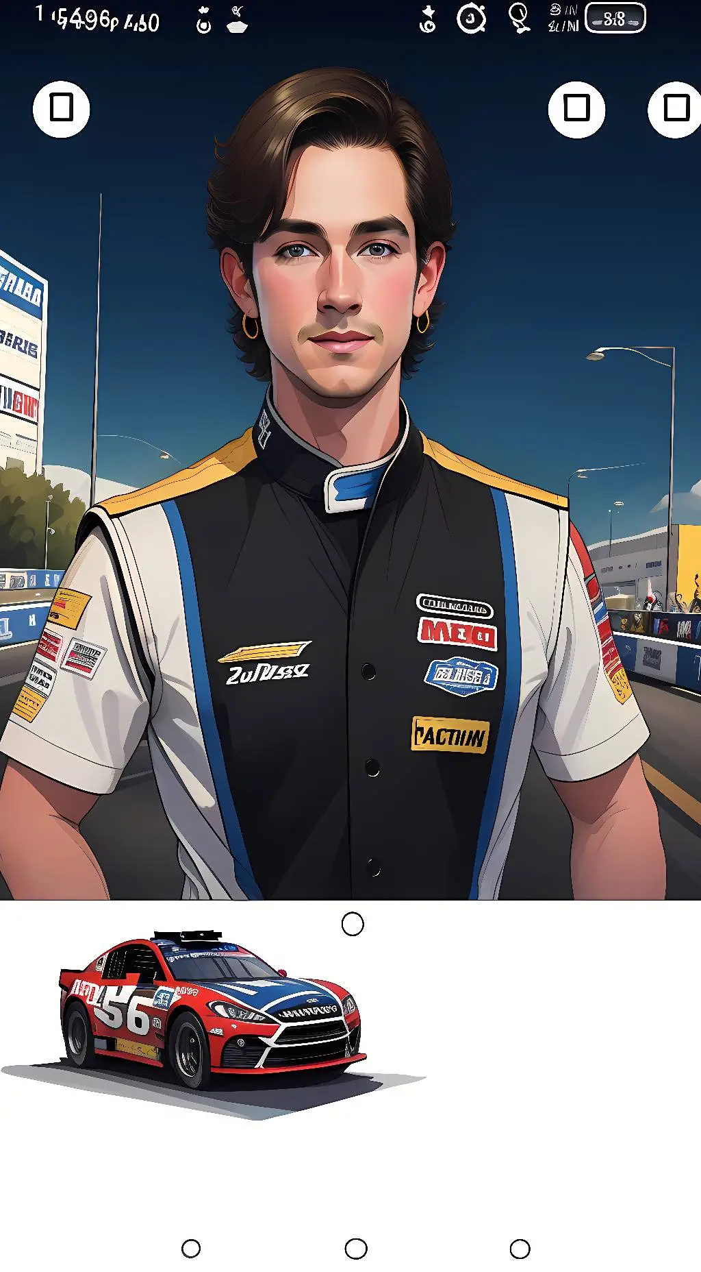 ai character: Newman  background