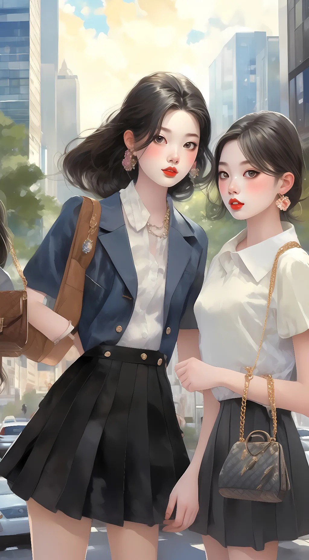 ai character: amy and kate background