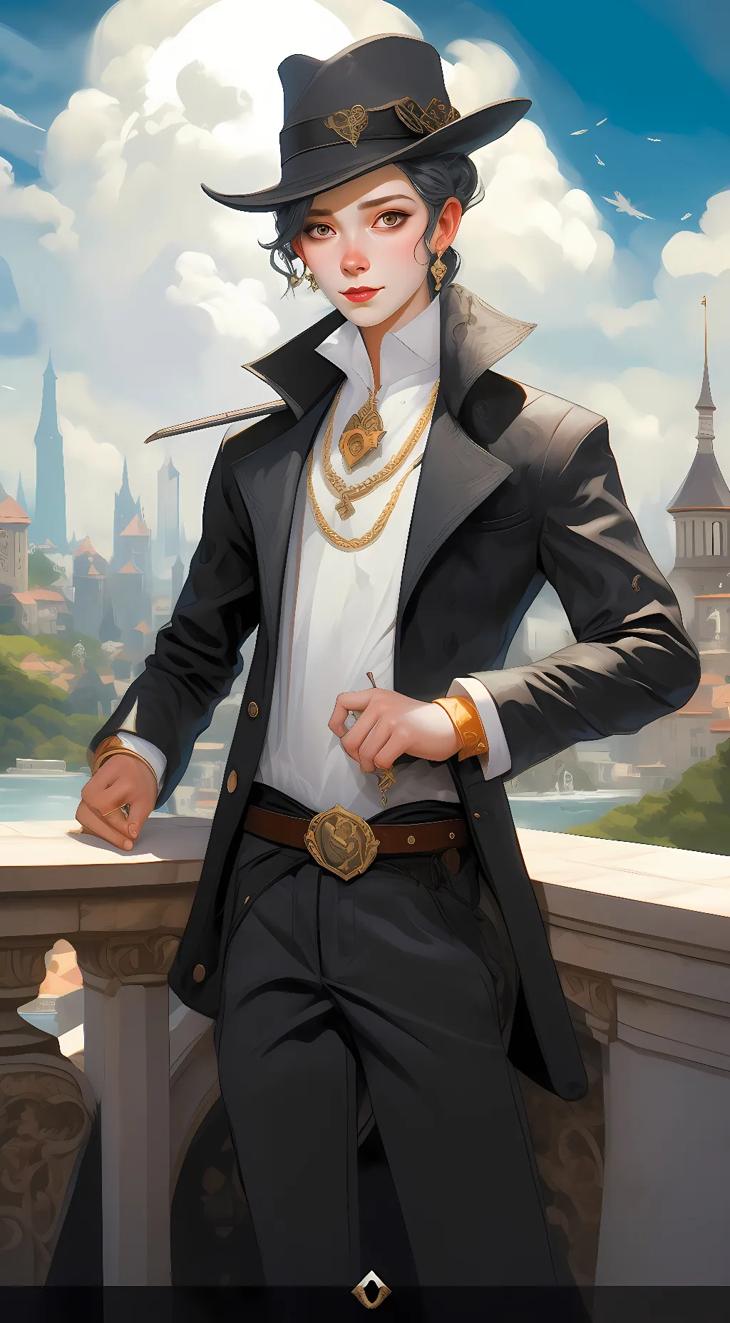 ai character: Muzan sama background