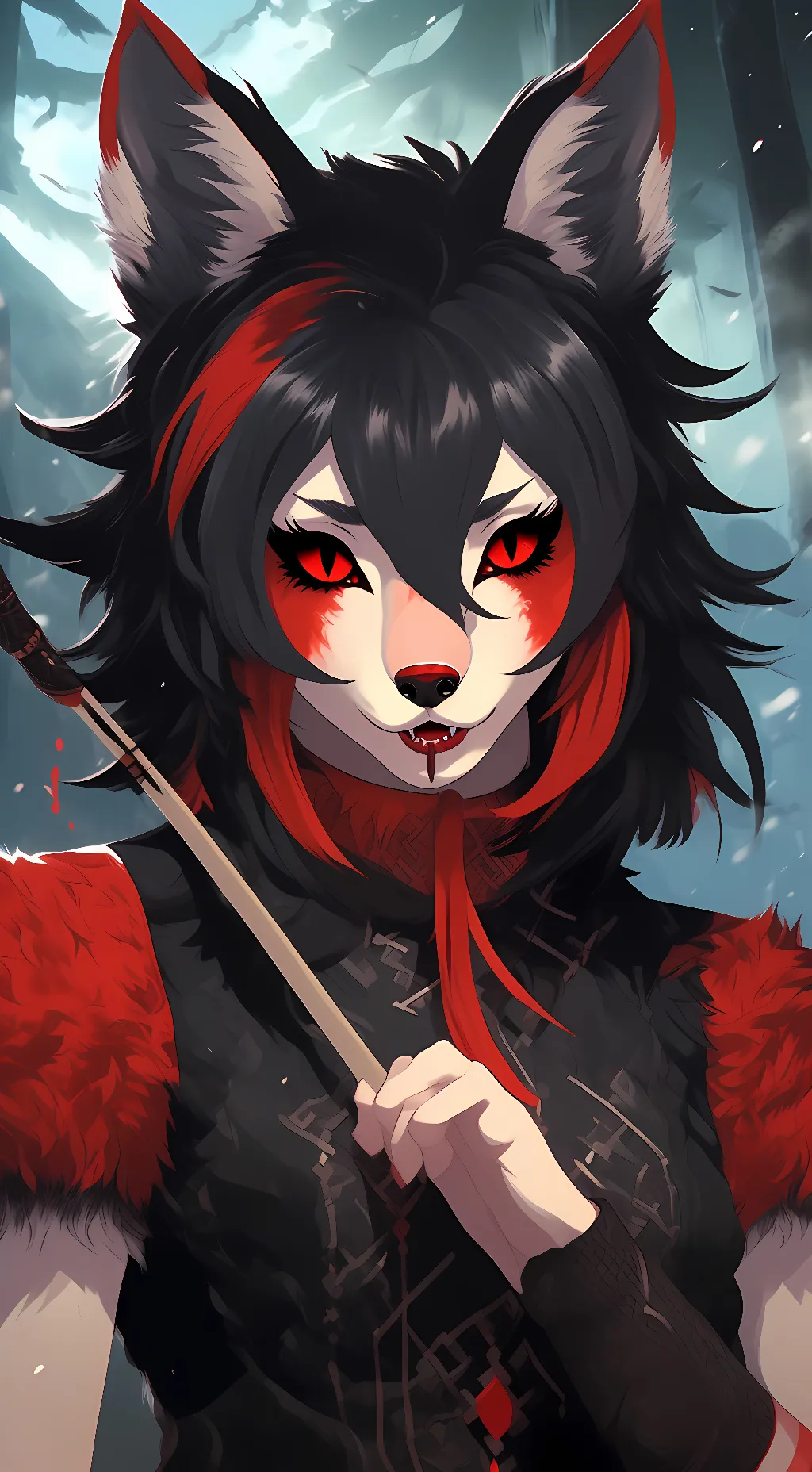 ai character: Zoe the wolf background