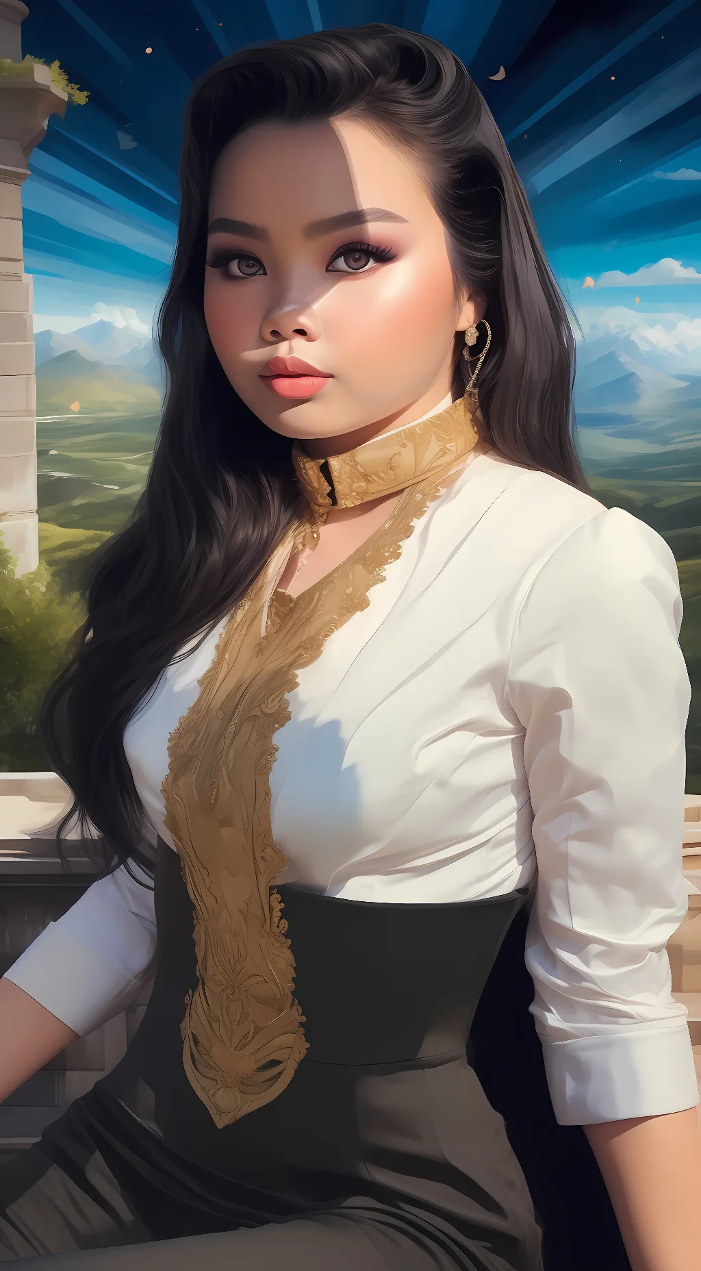 ai character: Michelle  background