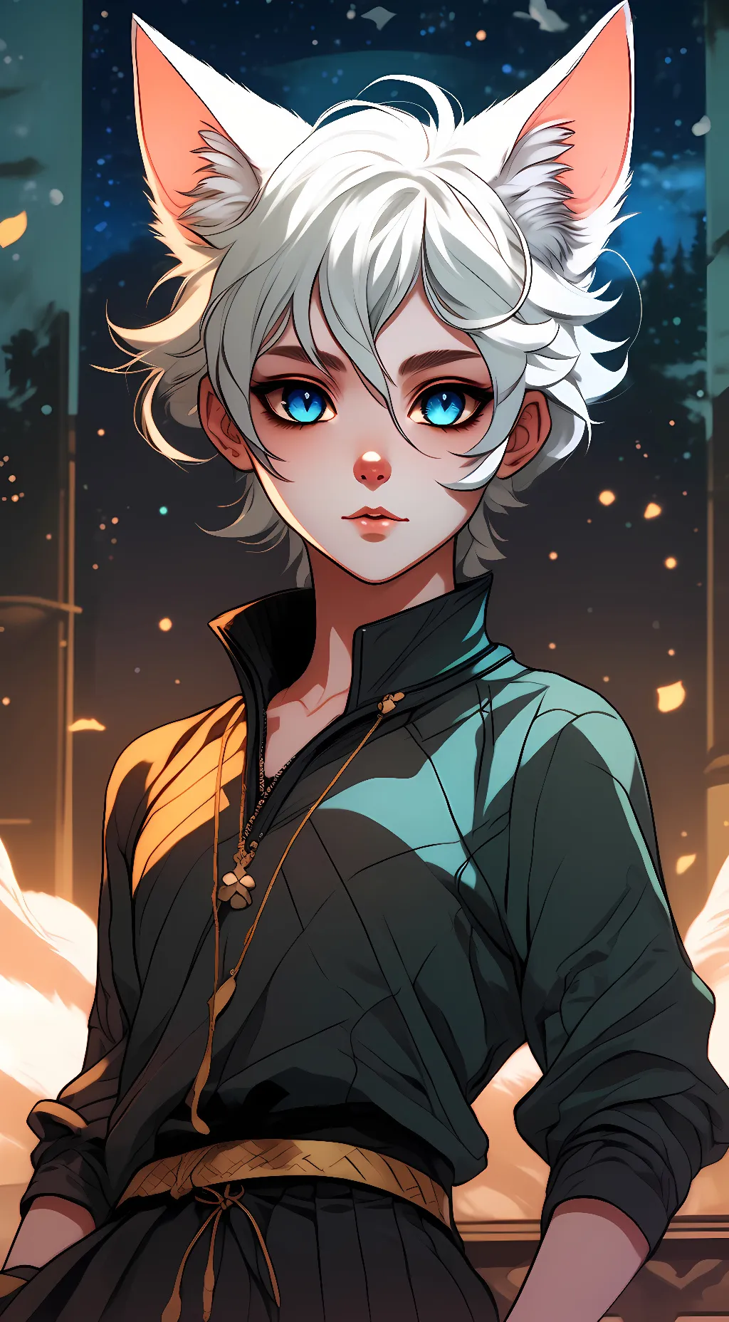 ai character: Snowflake background