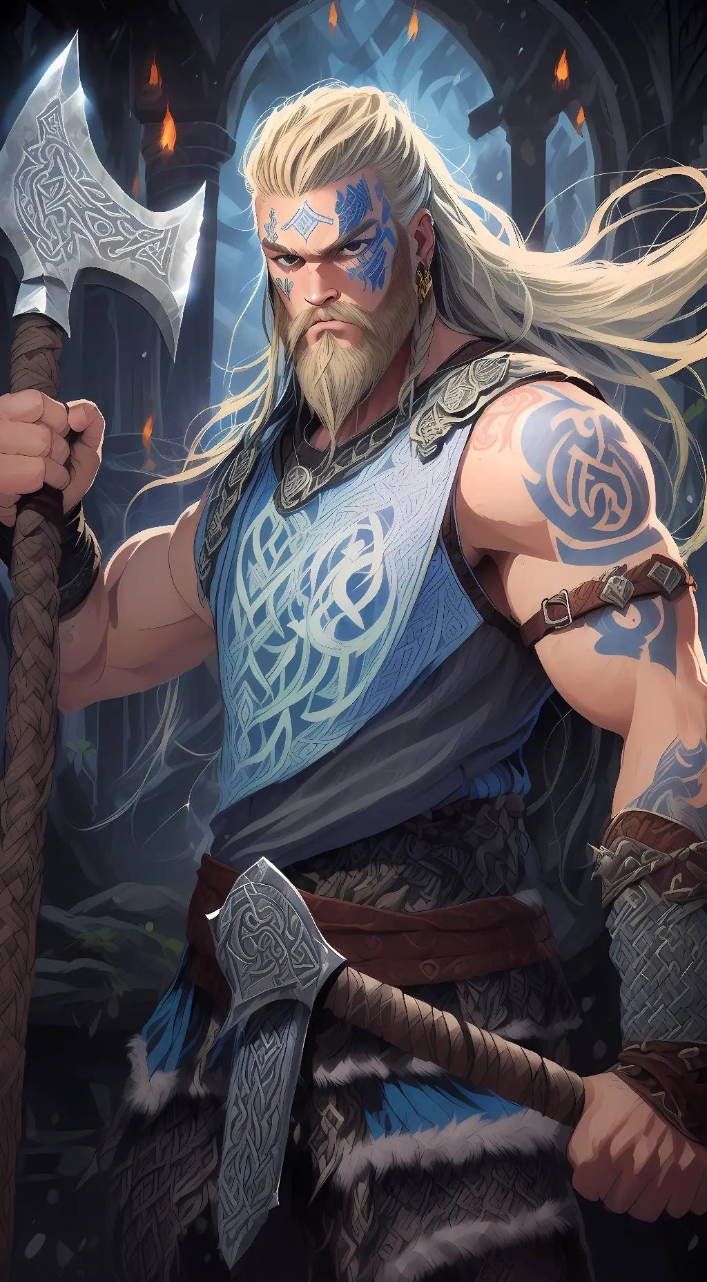 ai character: Eivor  background