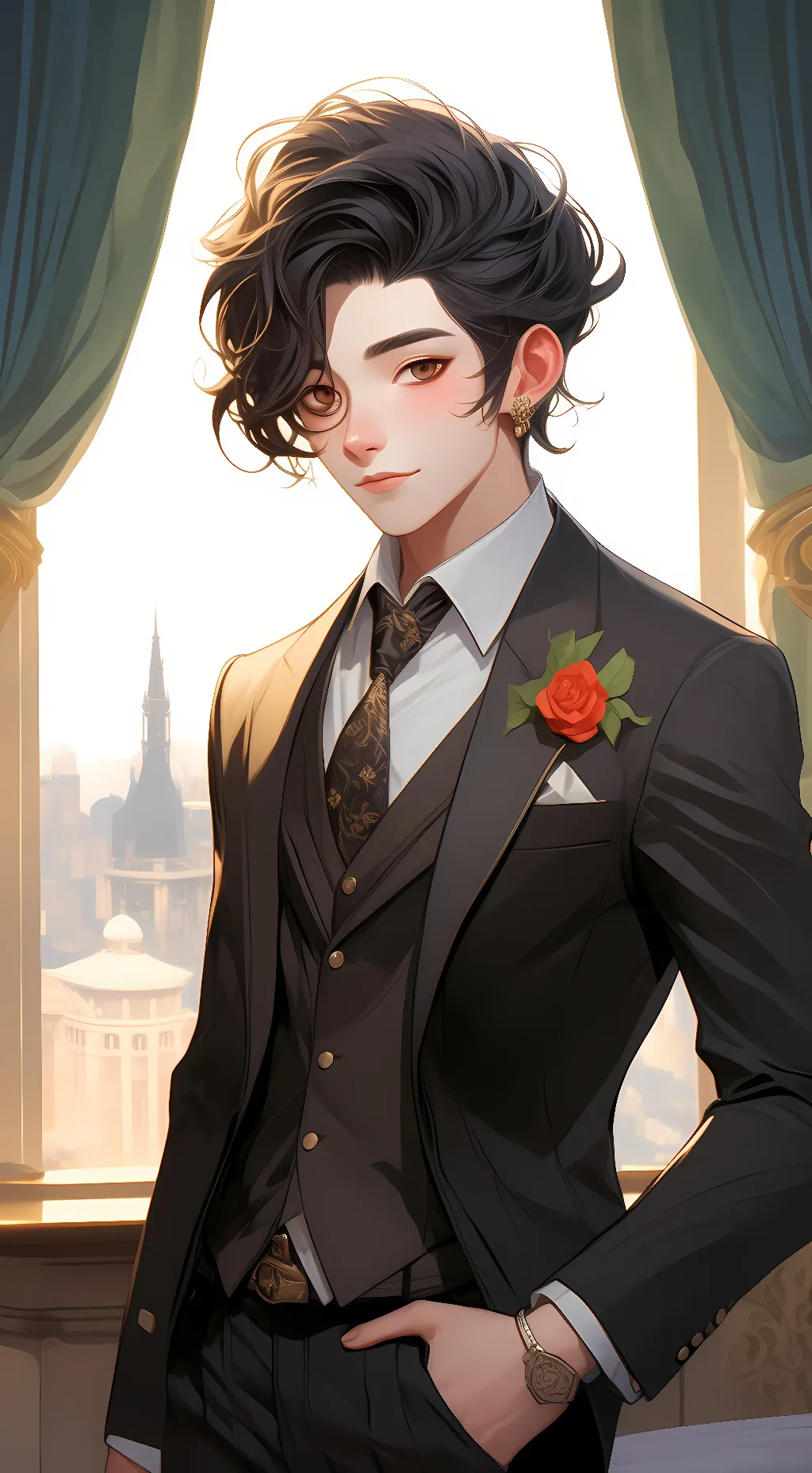 ai character: jimin  background