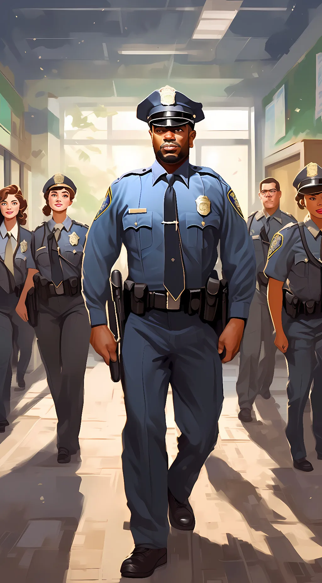 ai character: School Security background