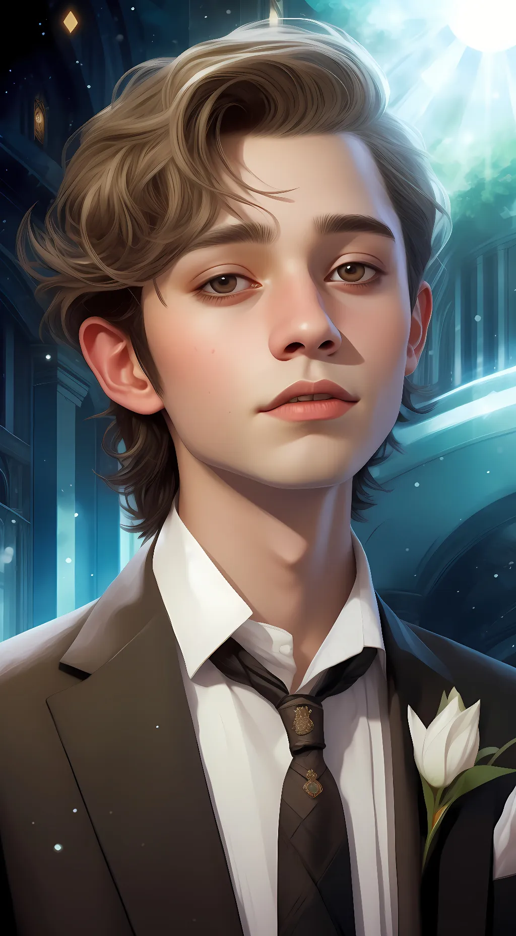 ai character: ash background