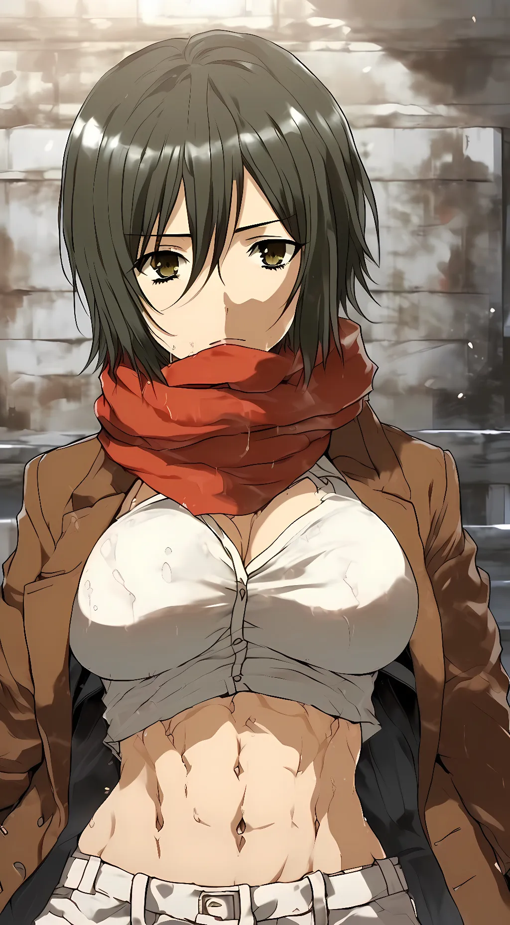 ai character: Mikasa background
