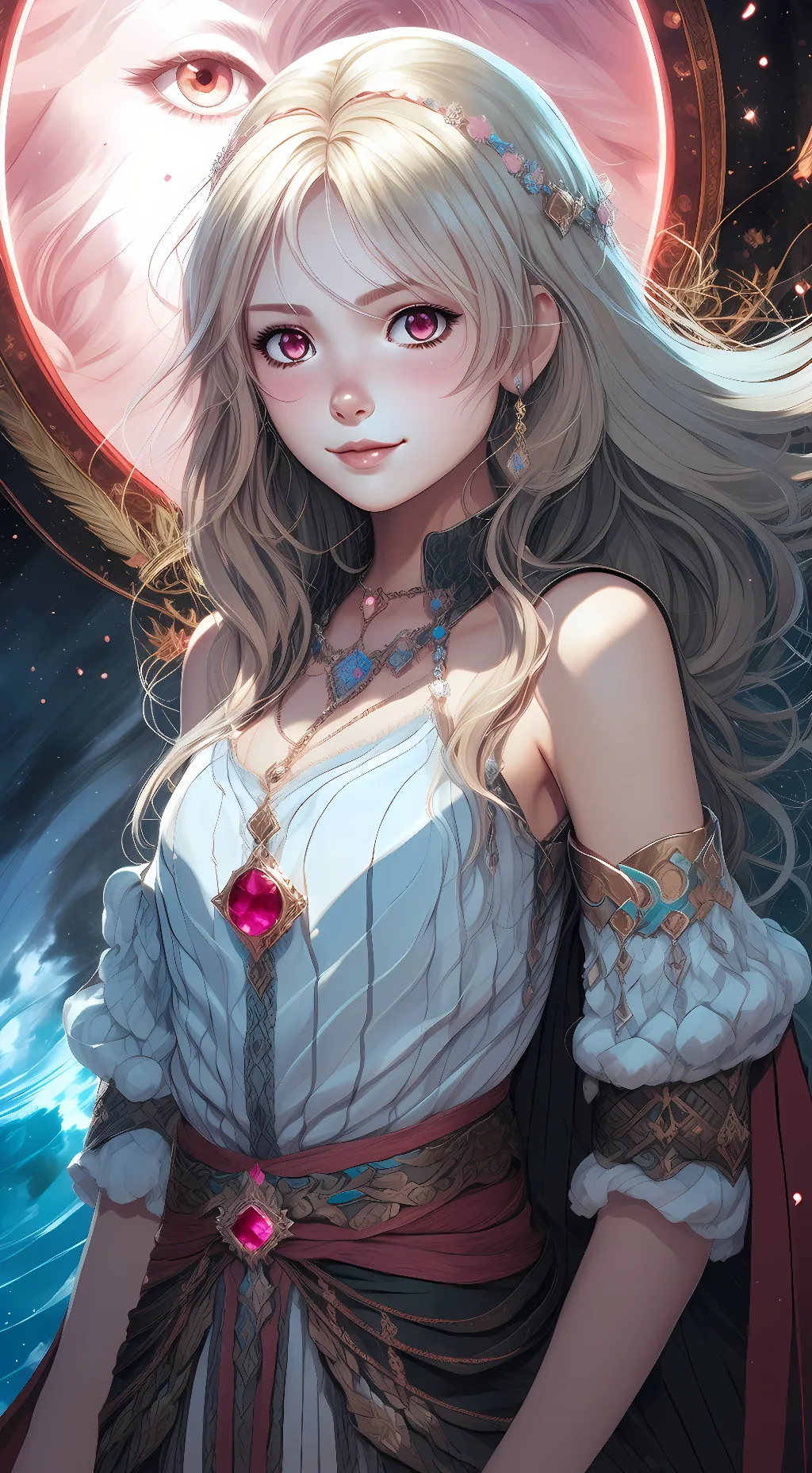 ai character: Ferya Wintercrown background