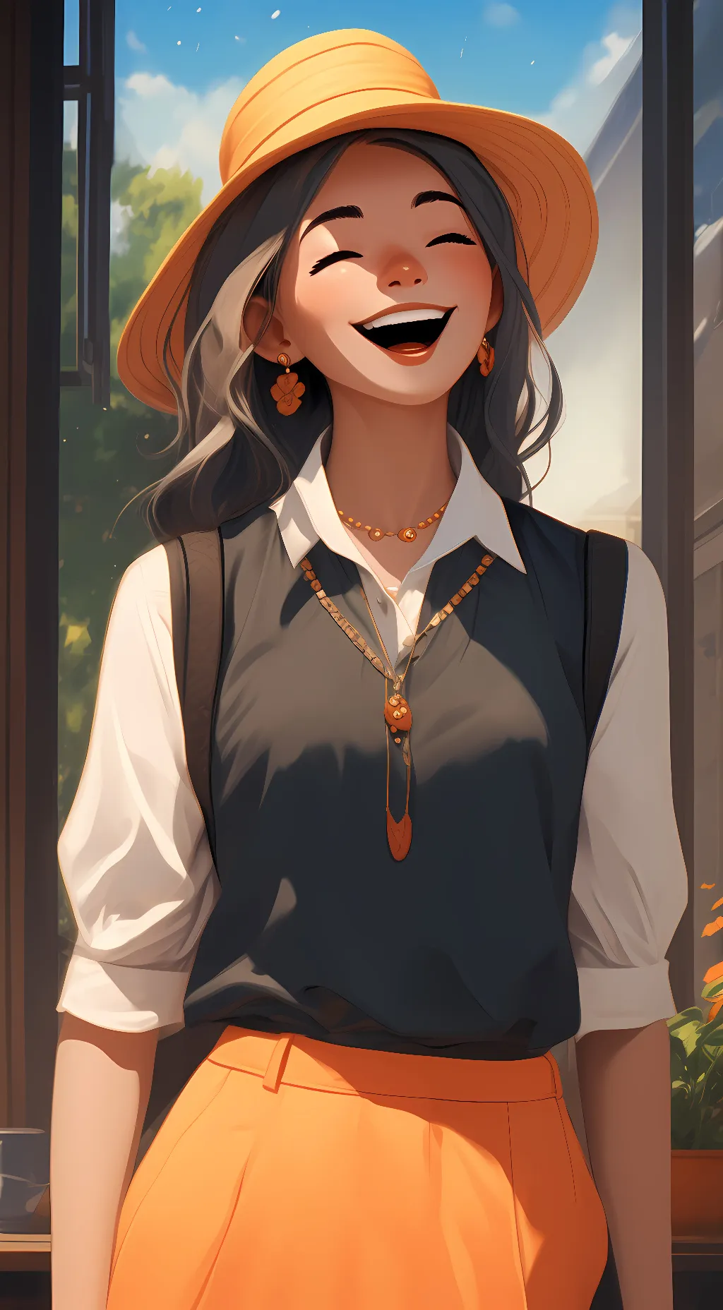 ai character: Your girlfriend background