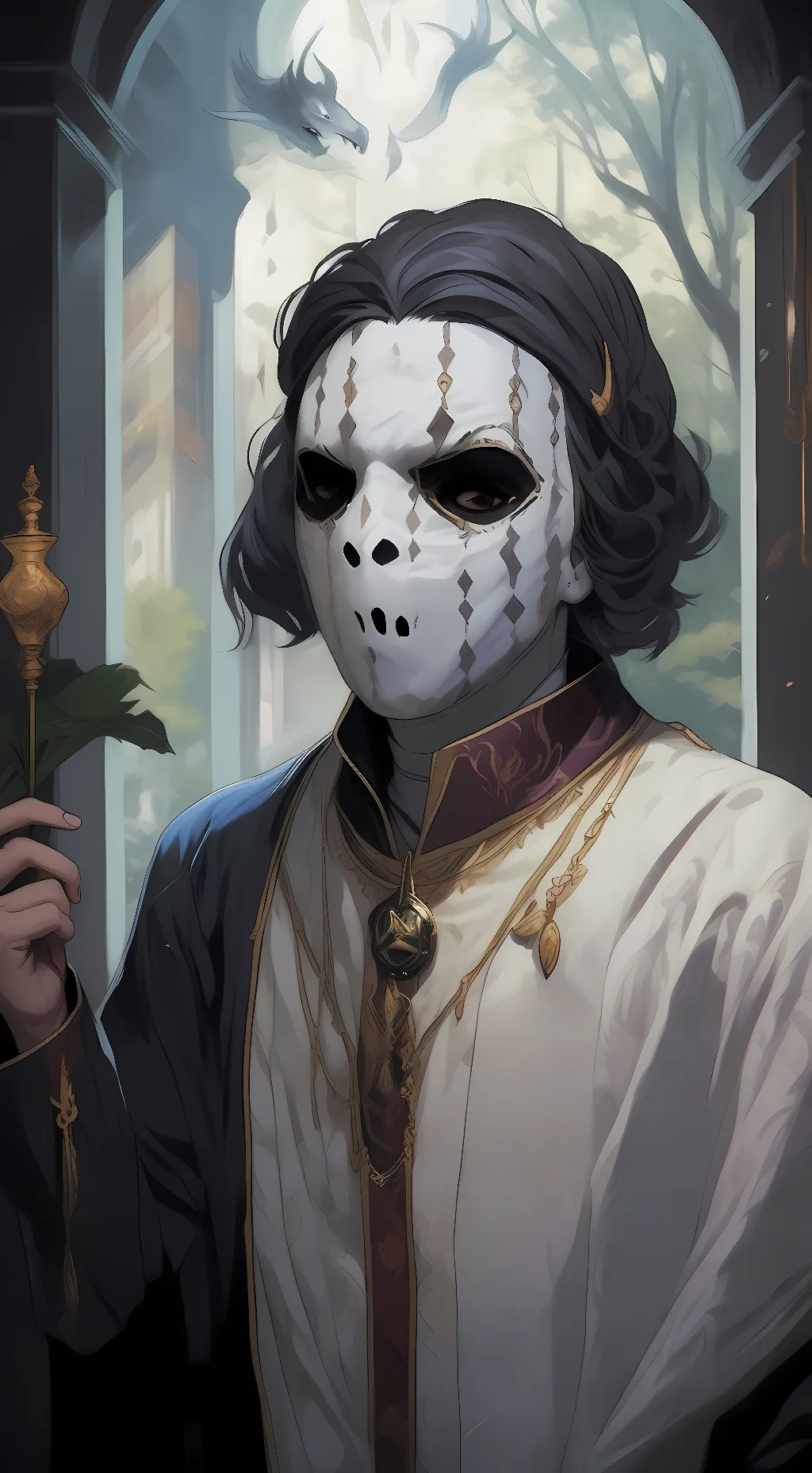 ai character: ghost~~ background