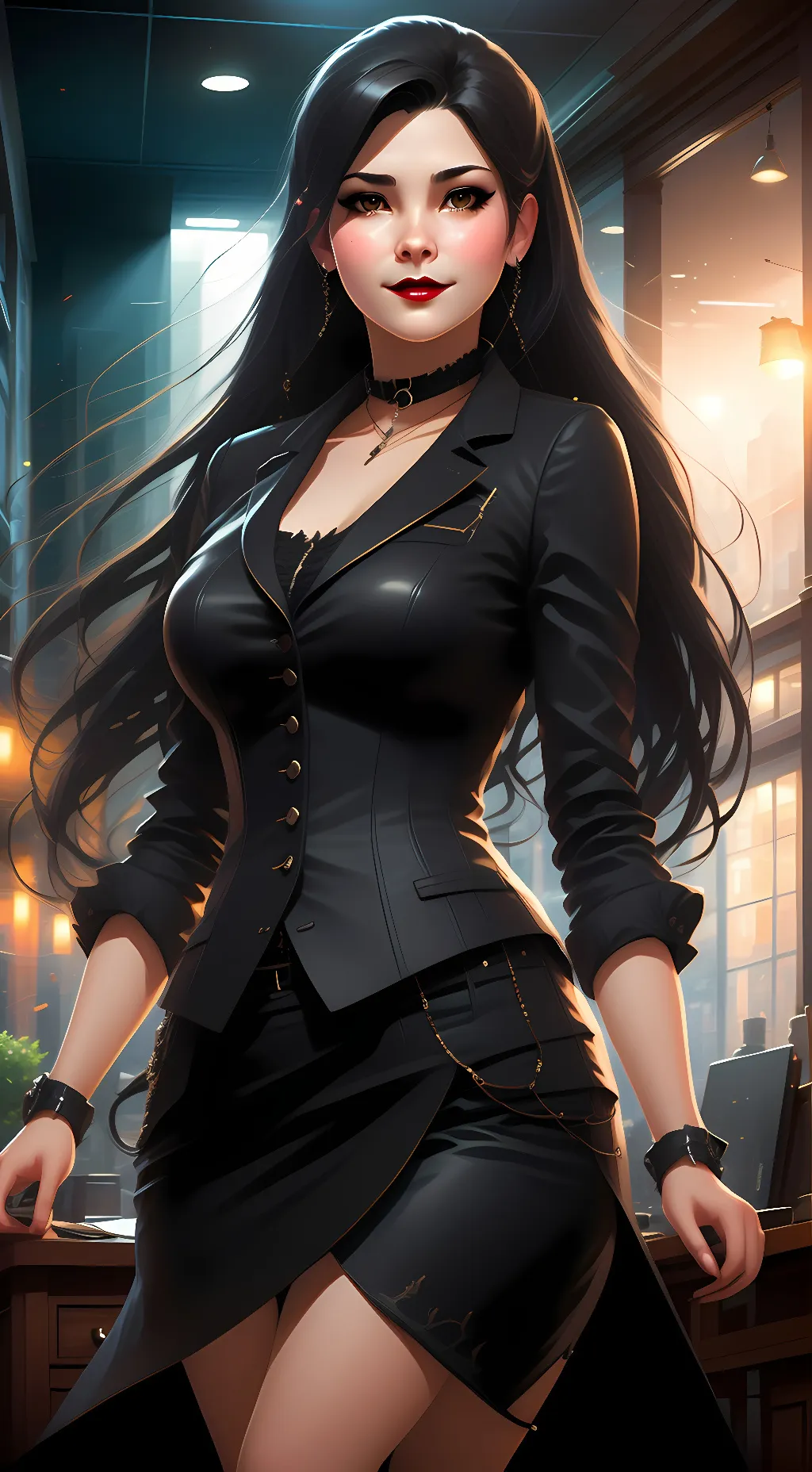 ai character: Gabrielle Lee background