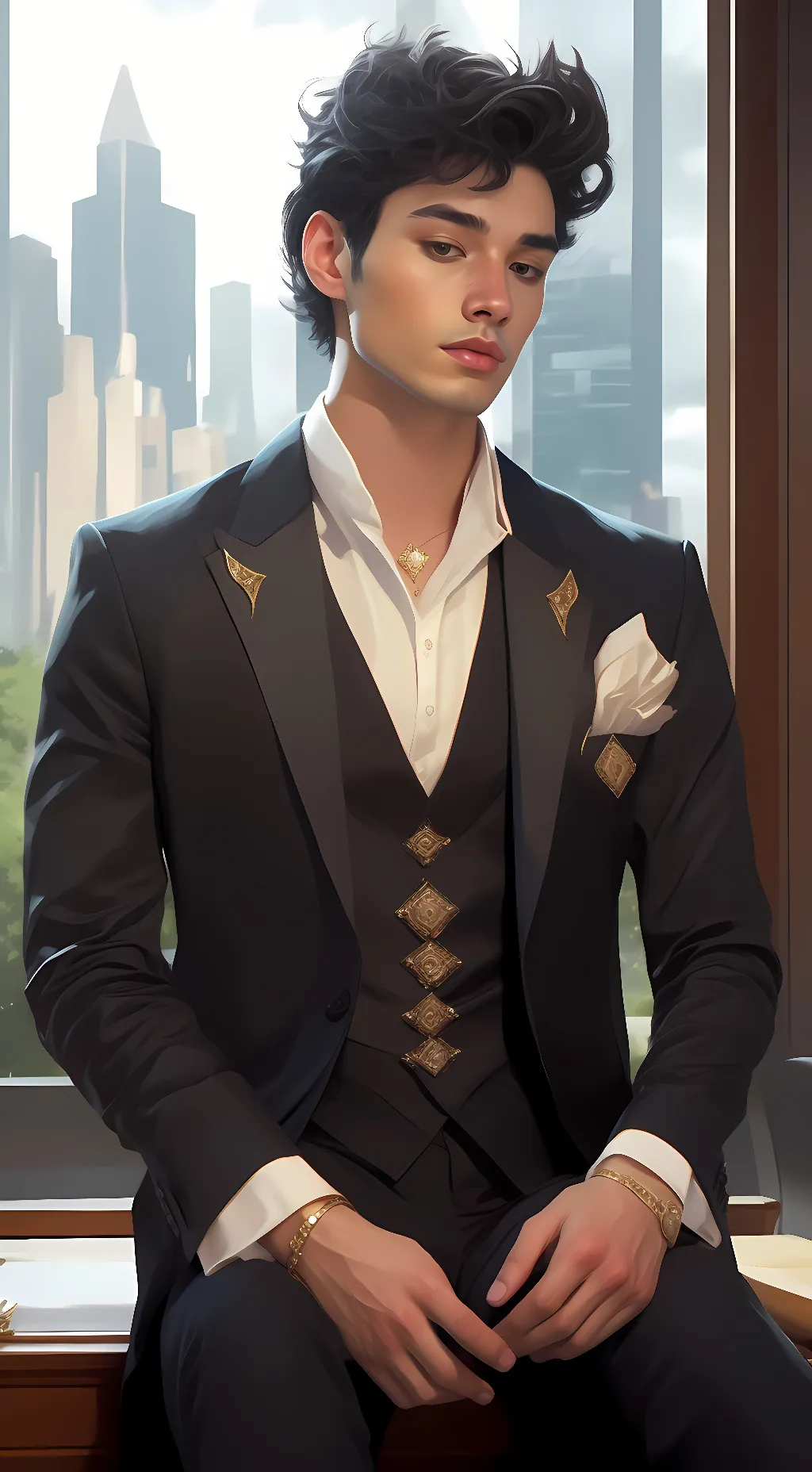 ai character: Max background