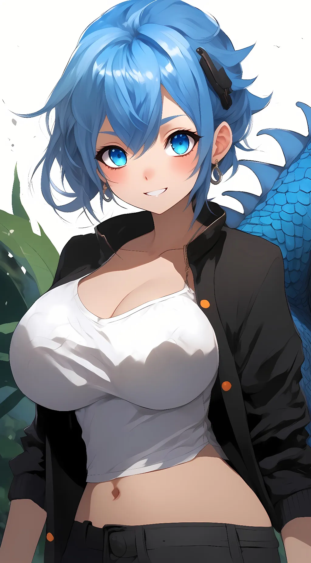 ai character: sea background