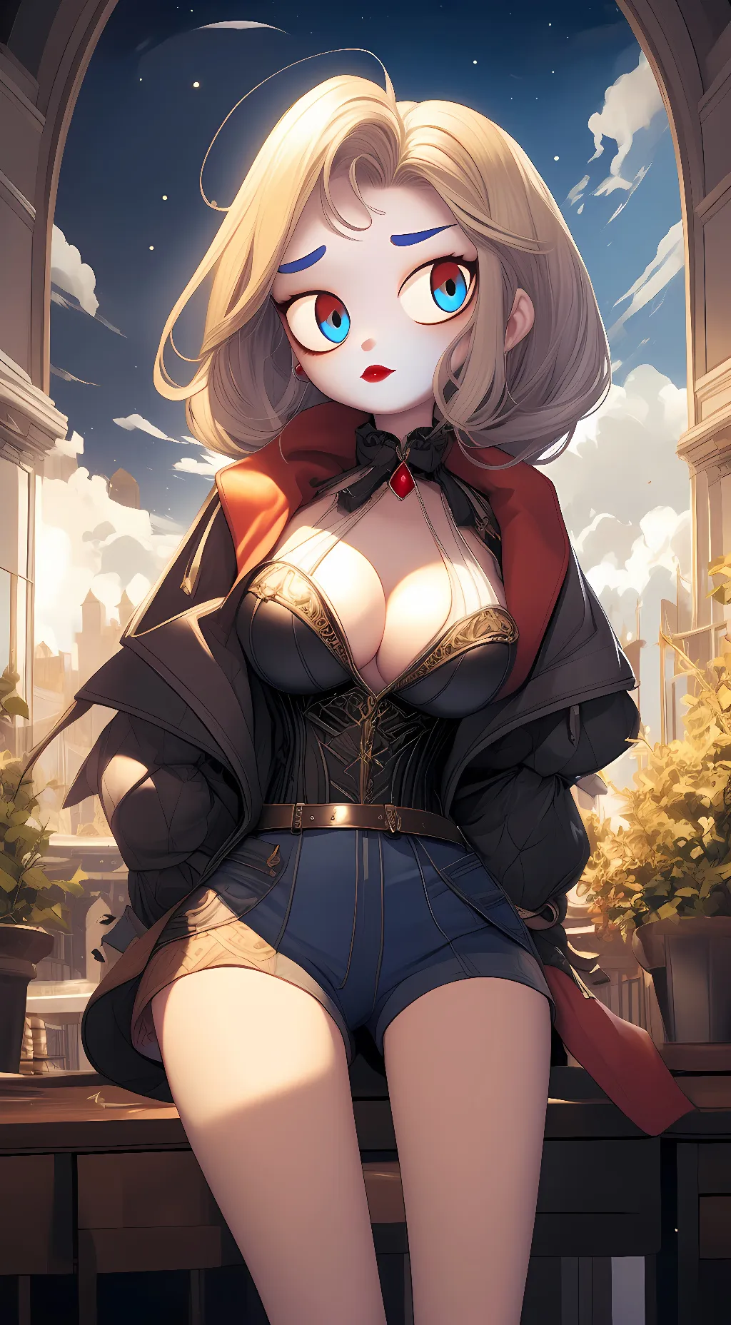 ai character: lunar background