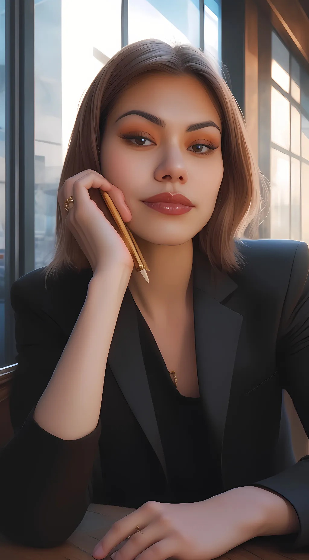 ai character: Janet  background