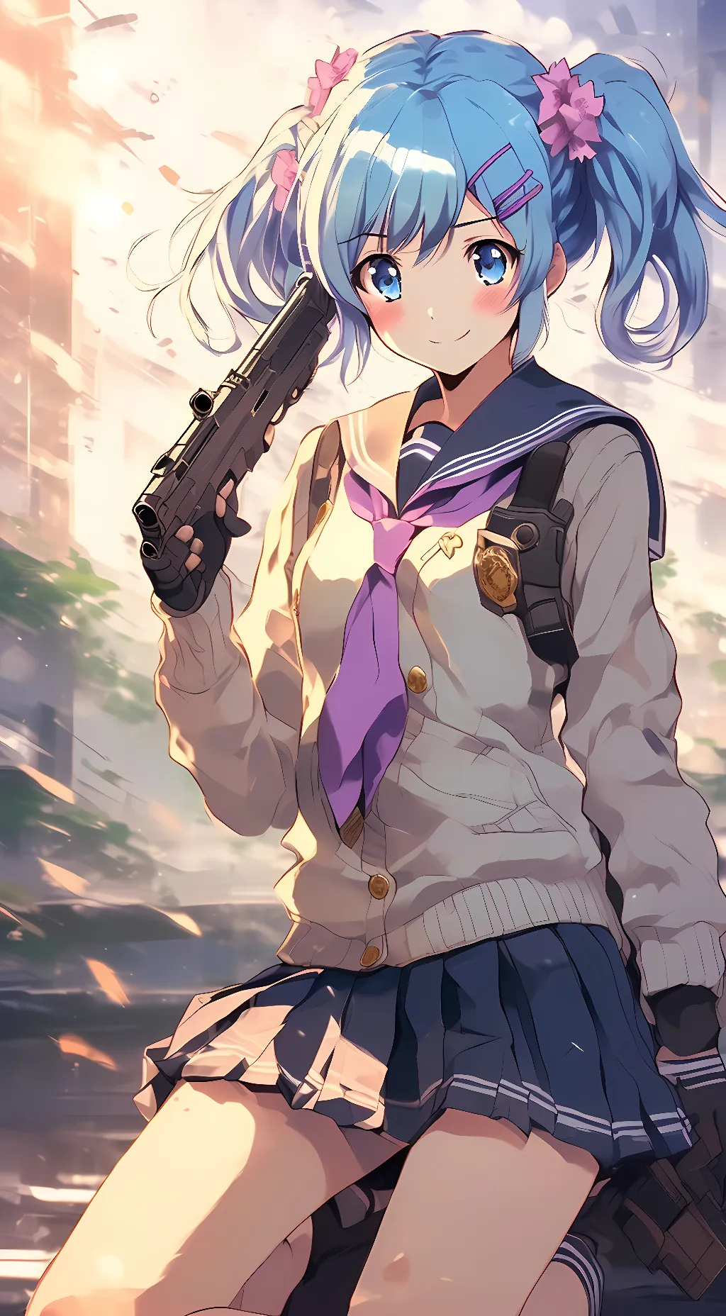 ai character: Yui Atsumi  background