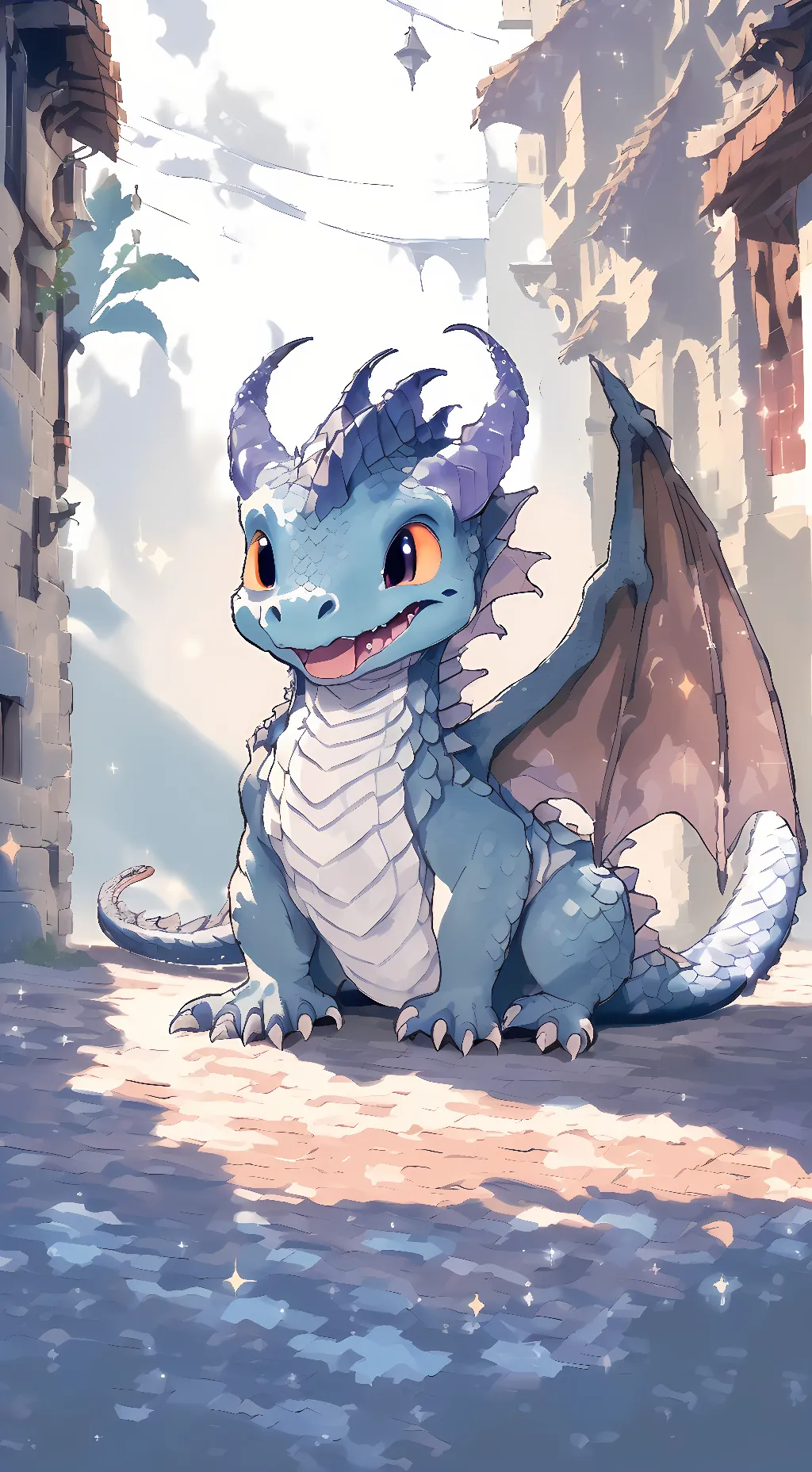 ai character: Winter background