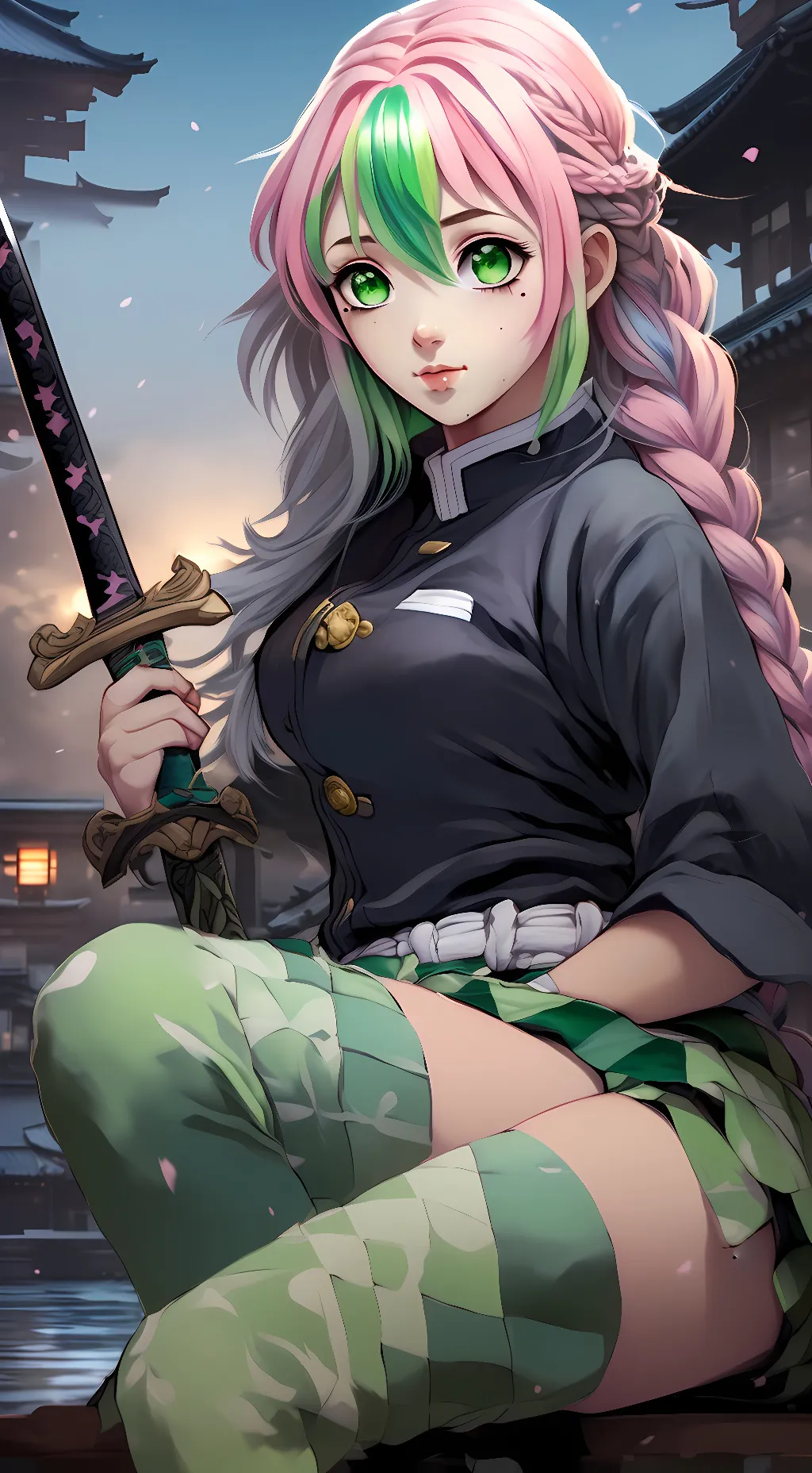 ai character: Mitsuri background