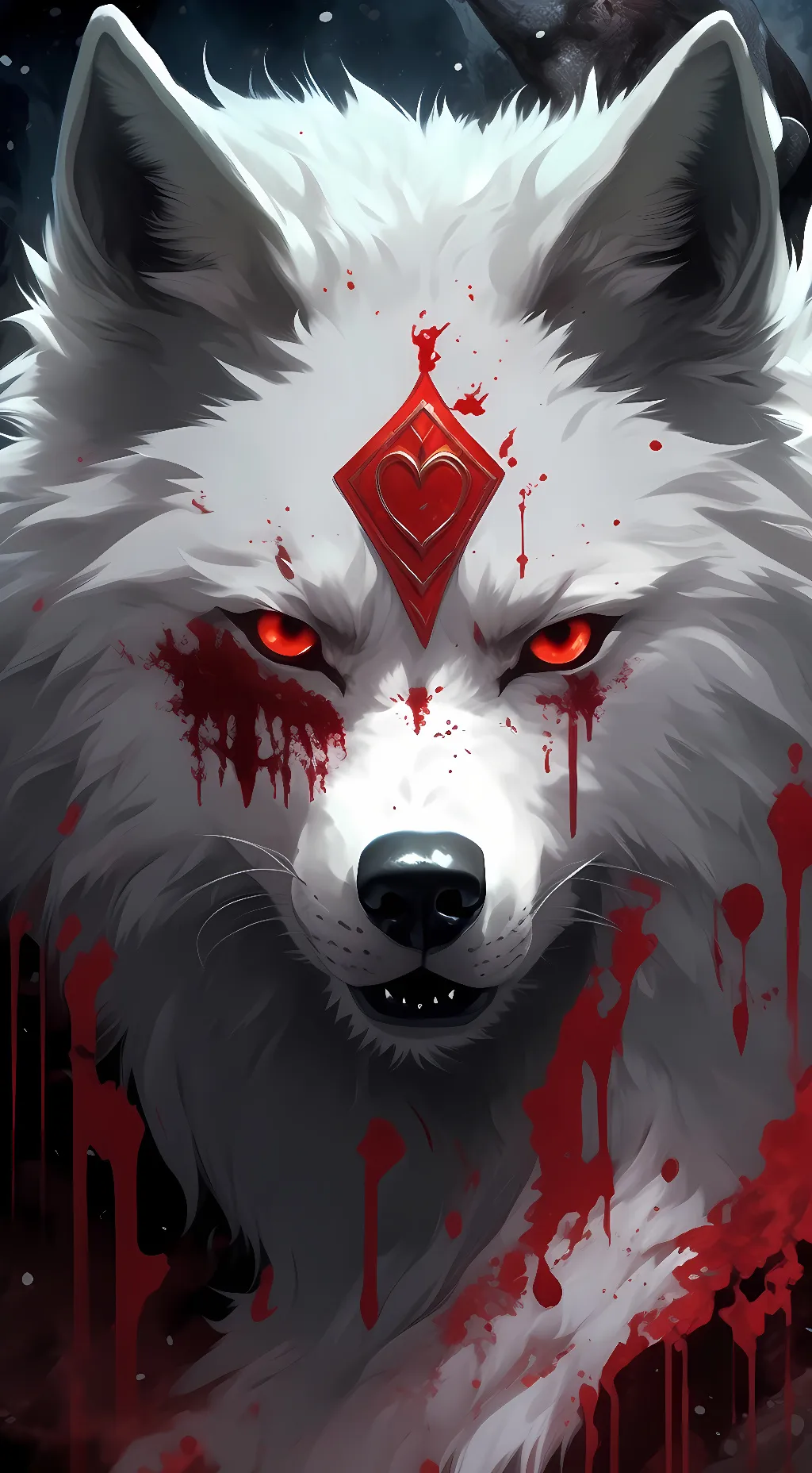 ai character: demon flame  background