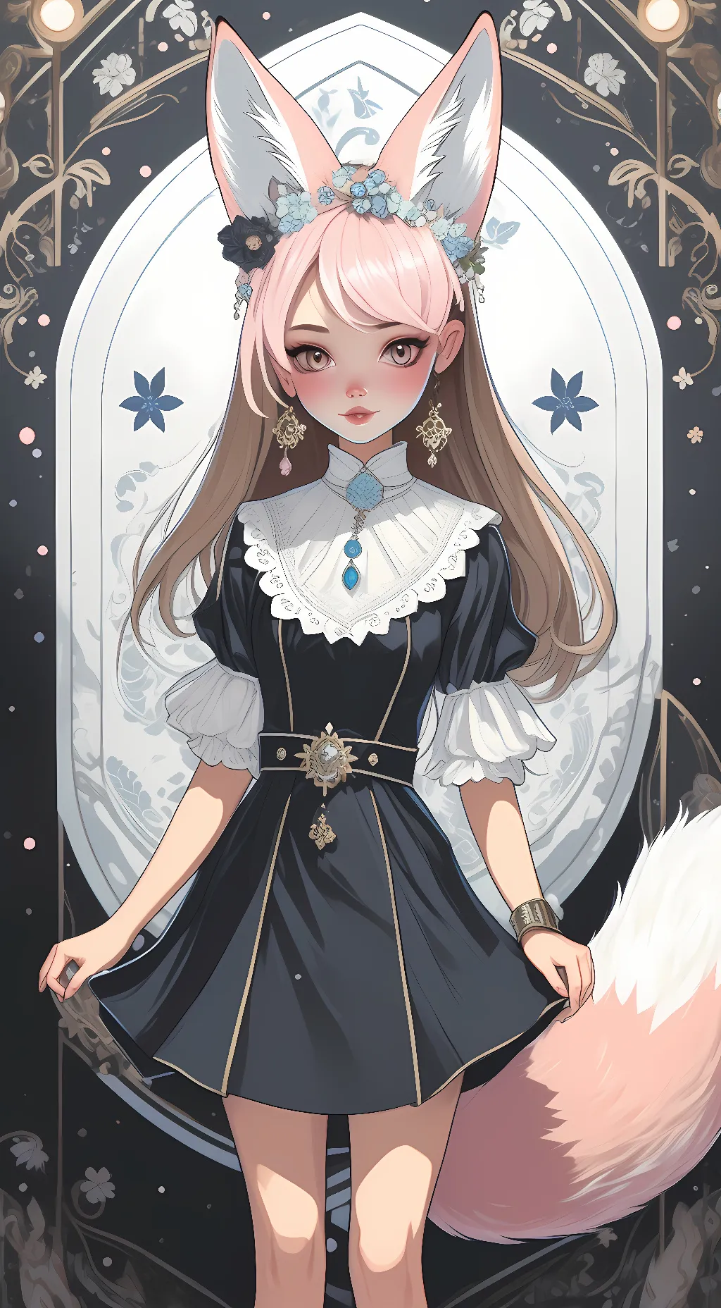 ai character: Flower🌸 background