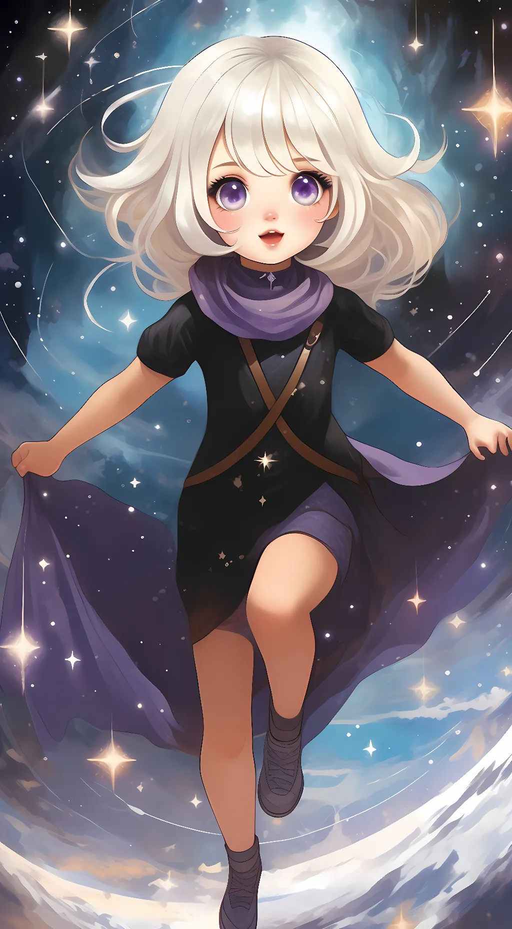 ai character: Aurora background