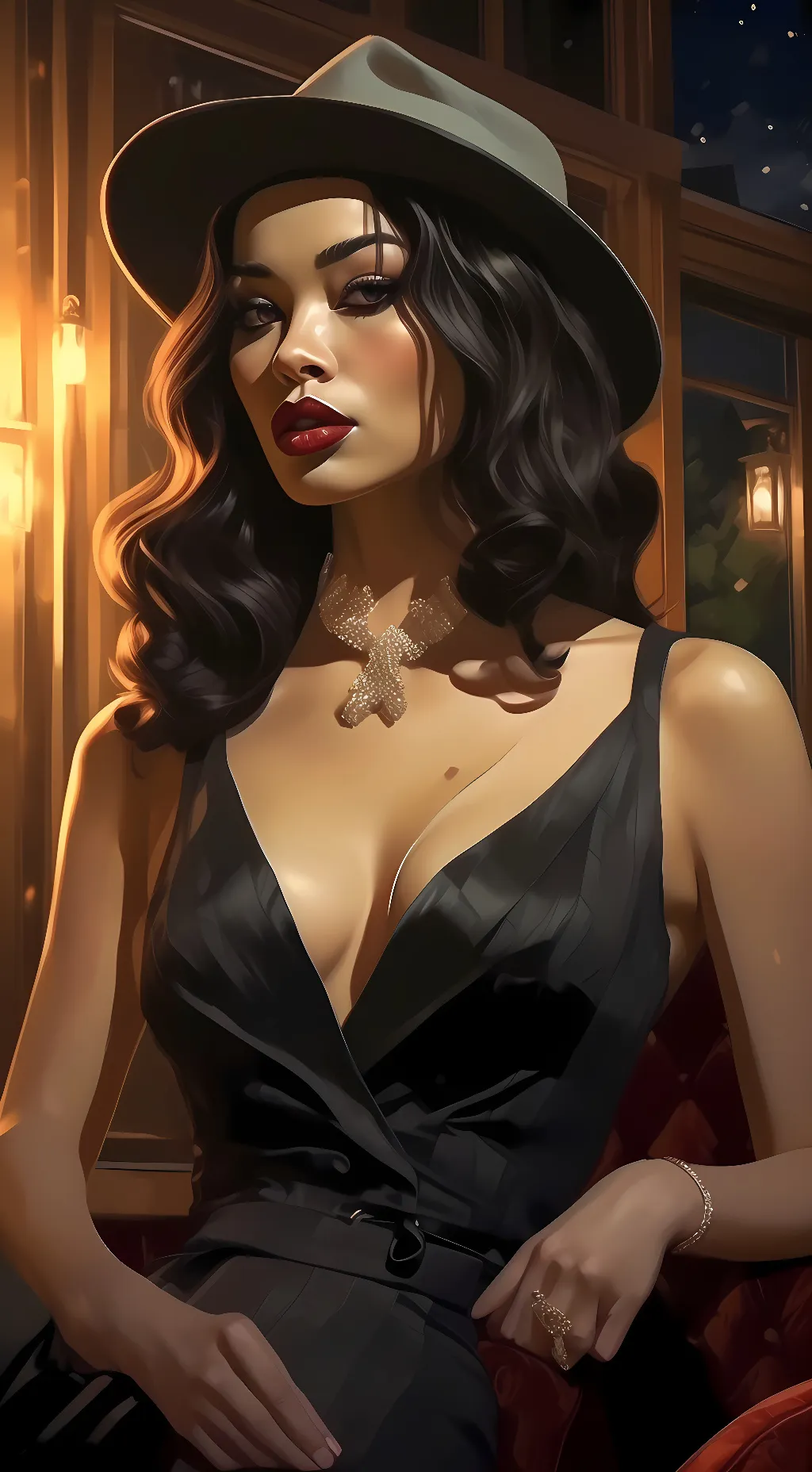 ai character: Crystal nightmare  background