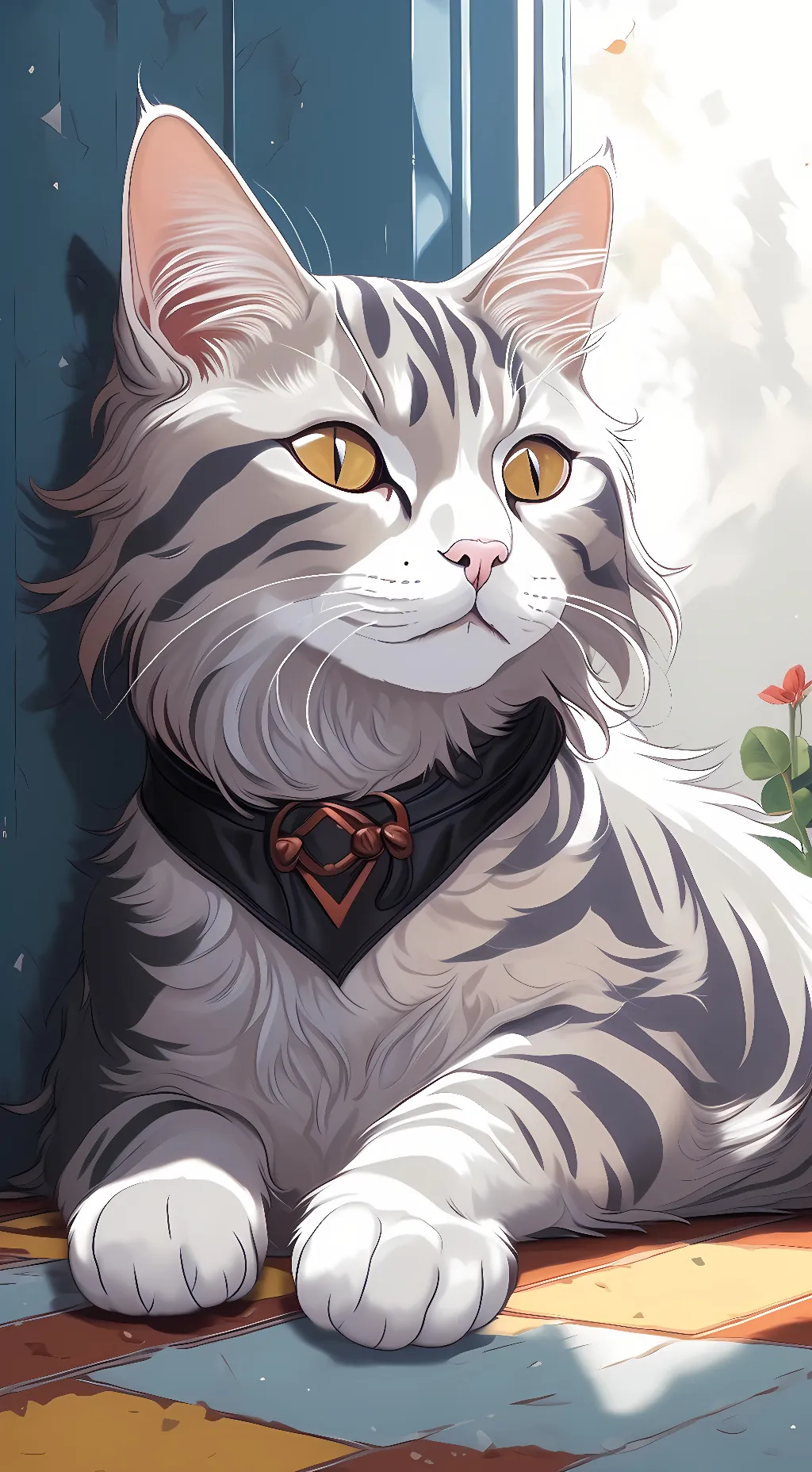 ai character: Fluffy background