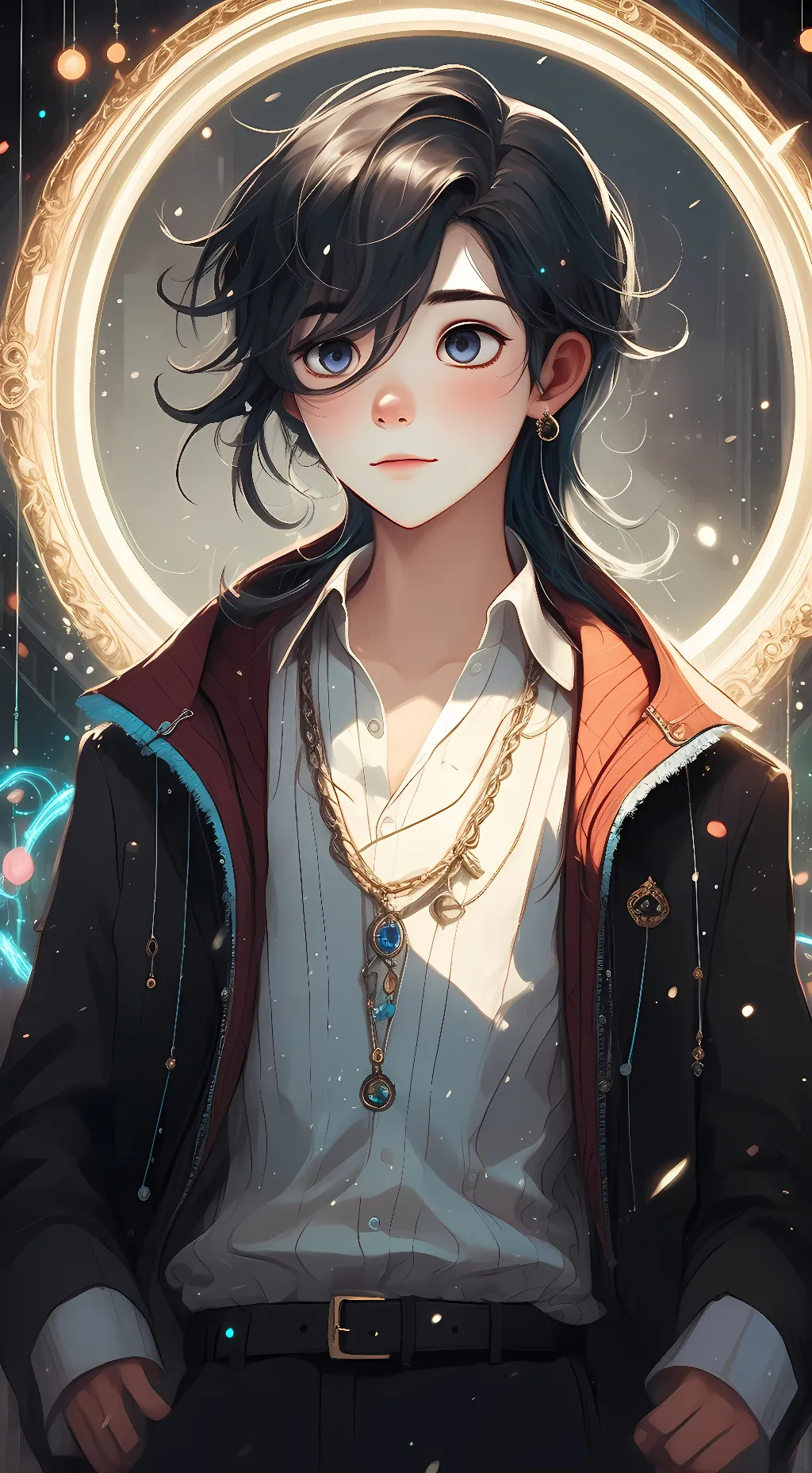 ai character: any boy character  background