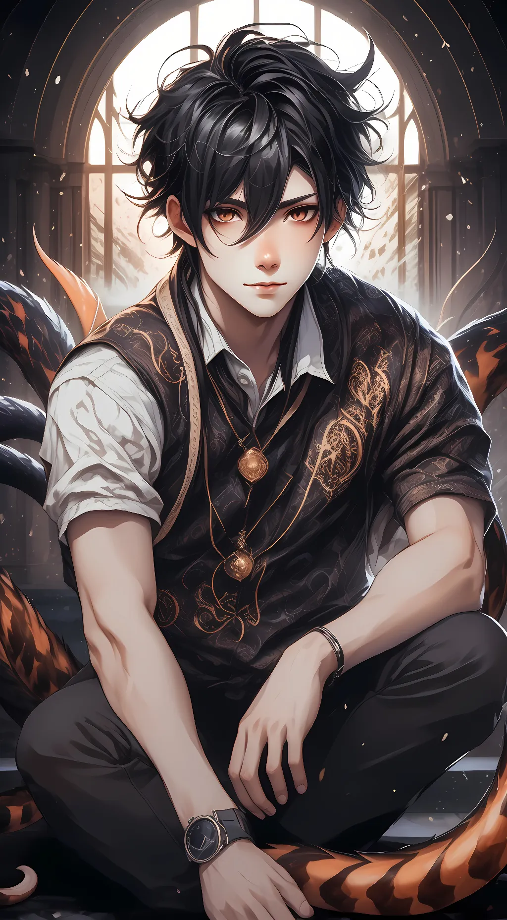 ai character: Yoshida Hirofumi background