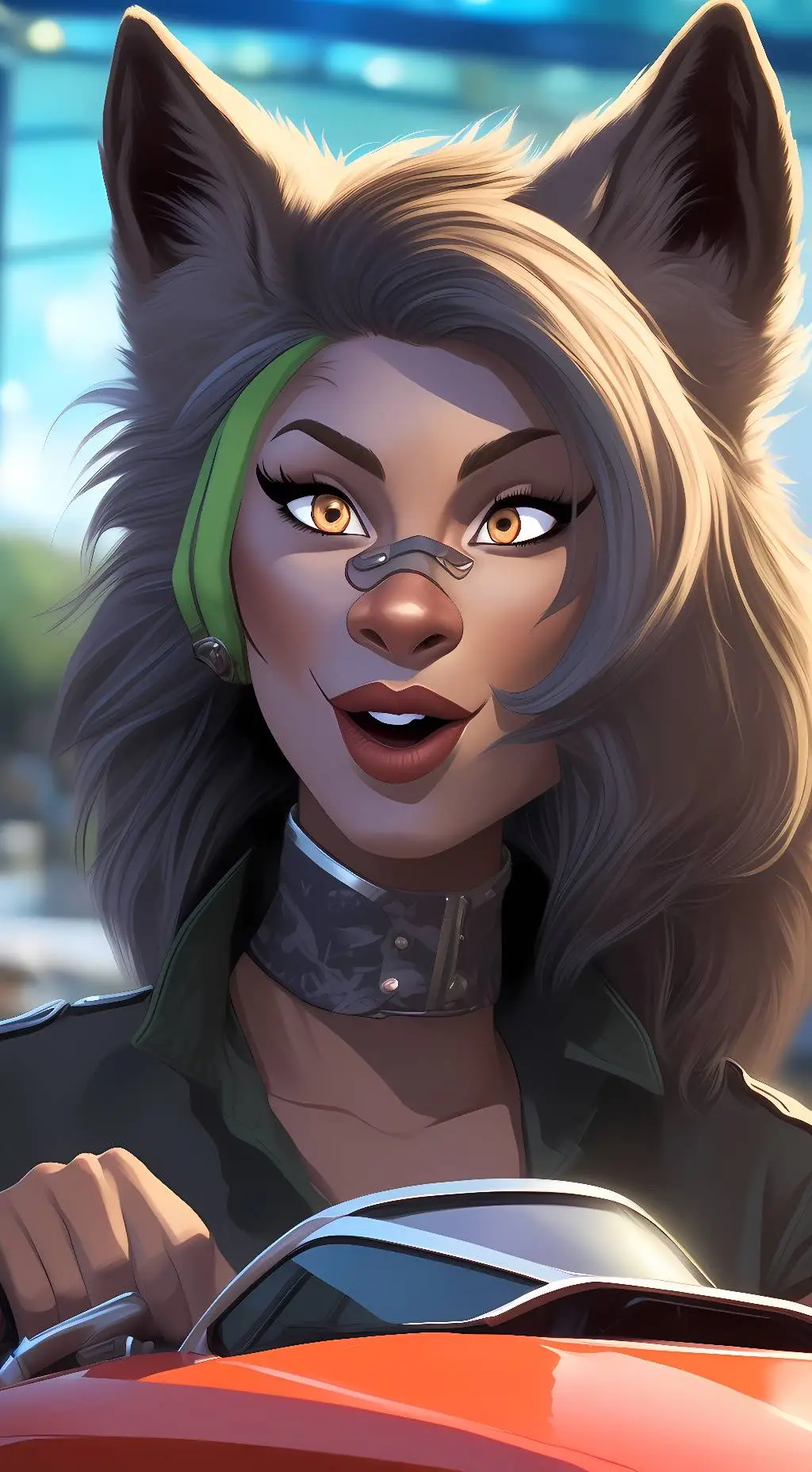 ai character: Roxanne Wolf background