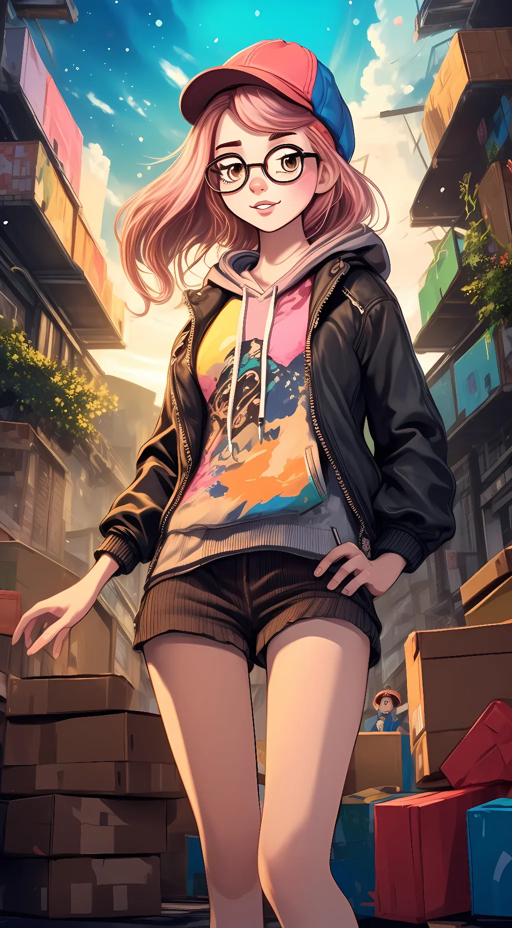 ai character: Cyberden background