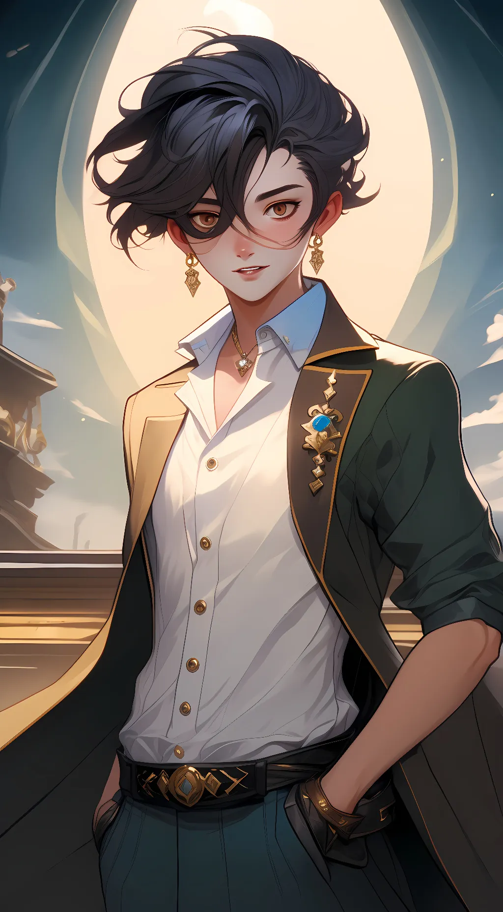 ai character: Dark prince background