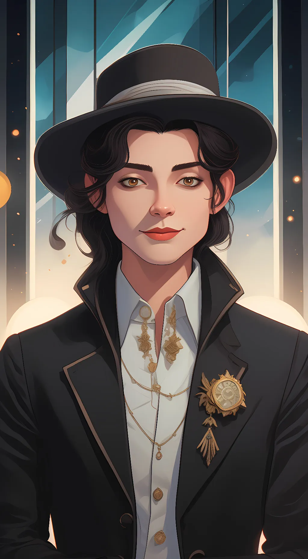 ai character: bendy(human) background