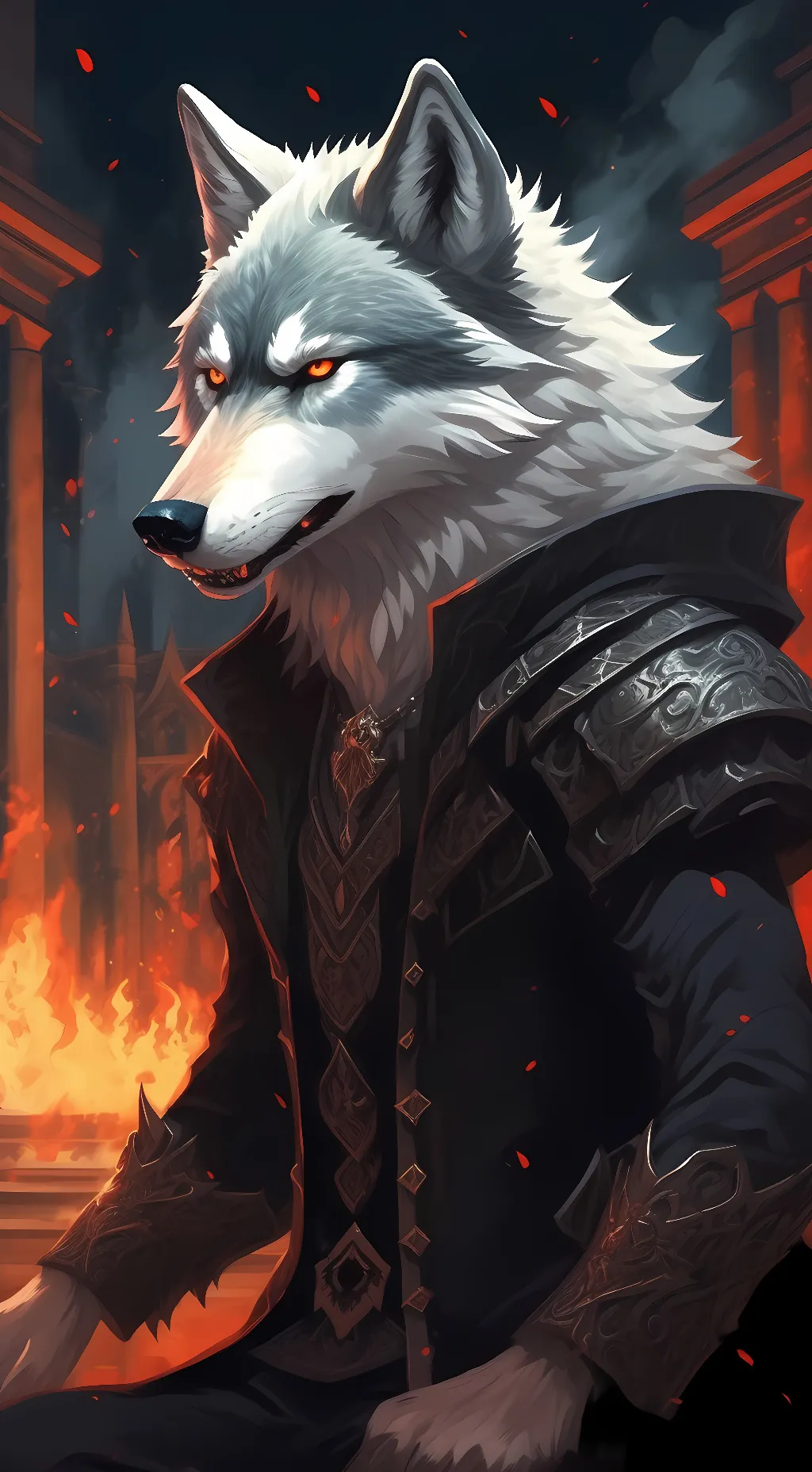 ai character: Wolfiee background
