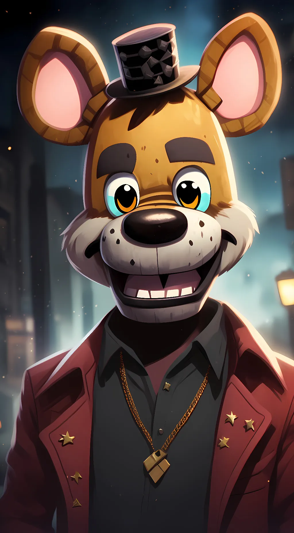 ai character: Rockstar Freddy background