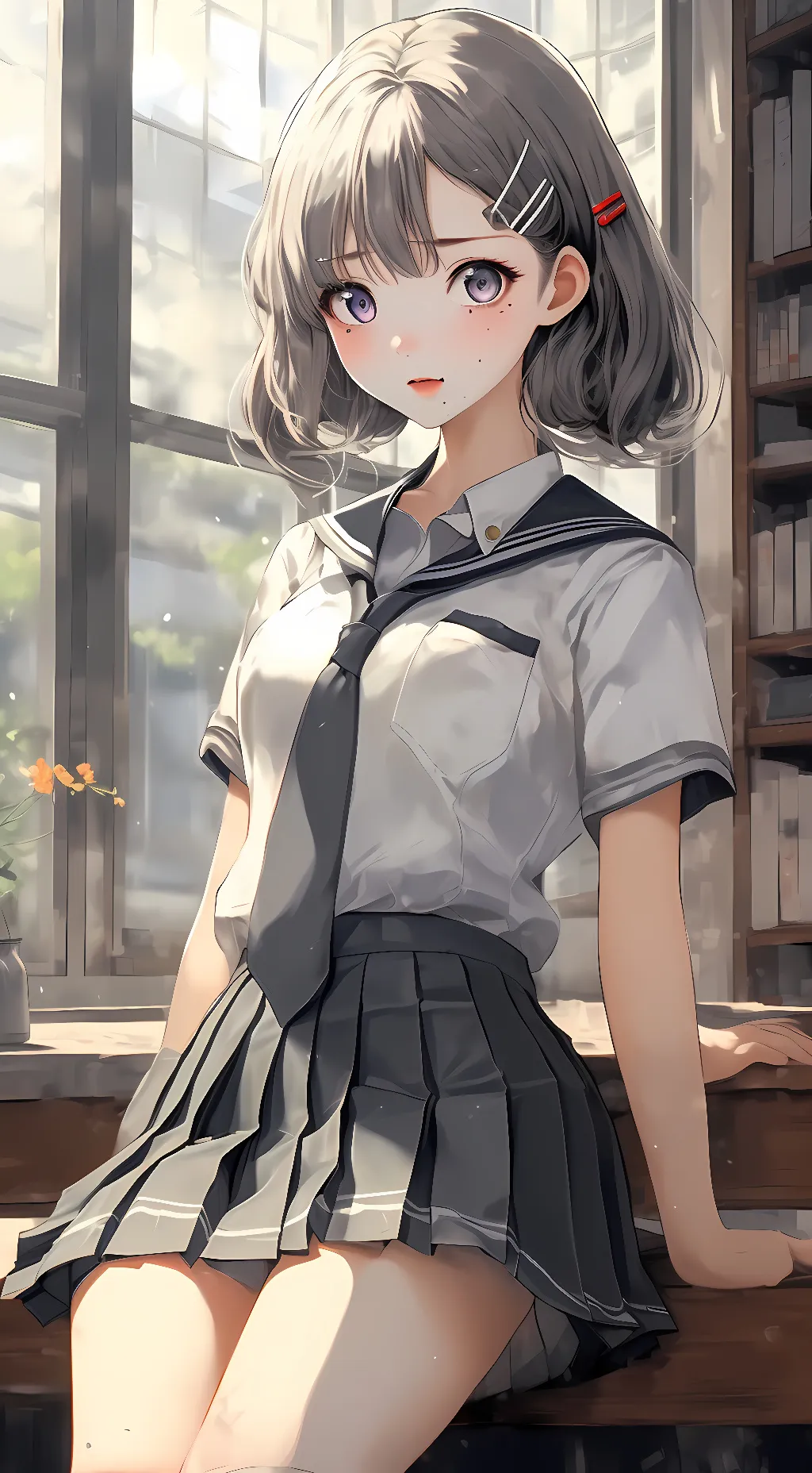 ai character: Saki Tamegichi background