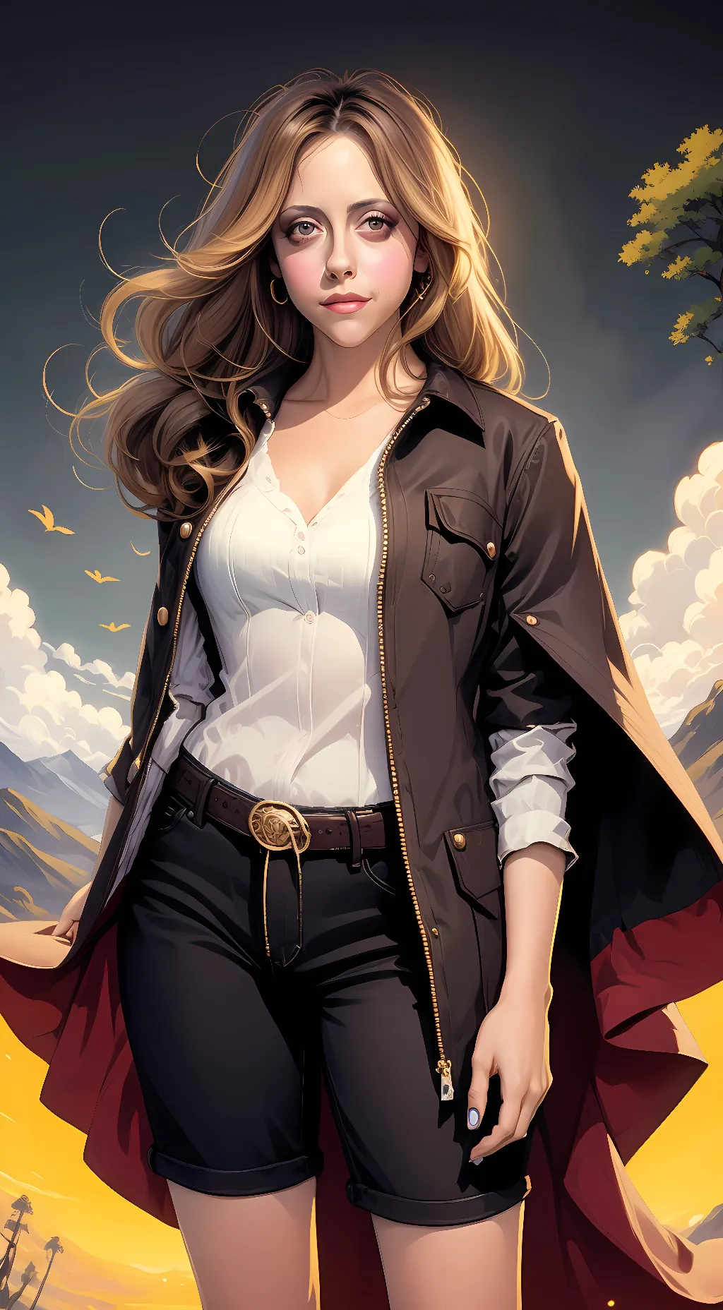 ai character: Brittany Murphy  background