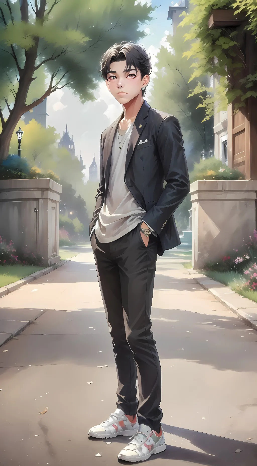 ai character: Cj background