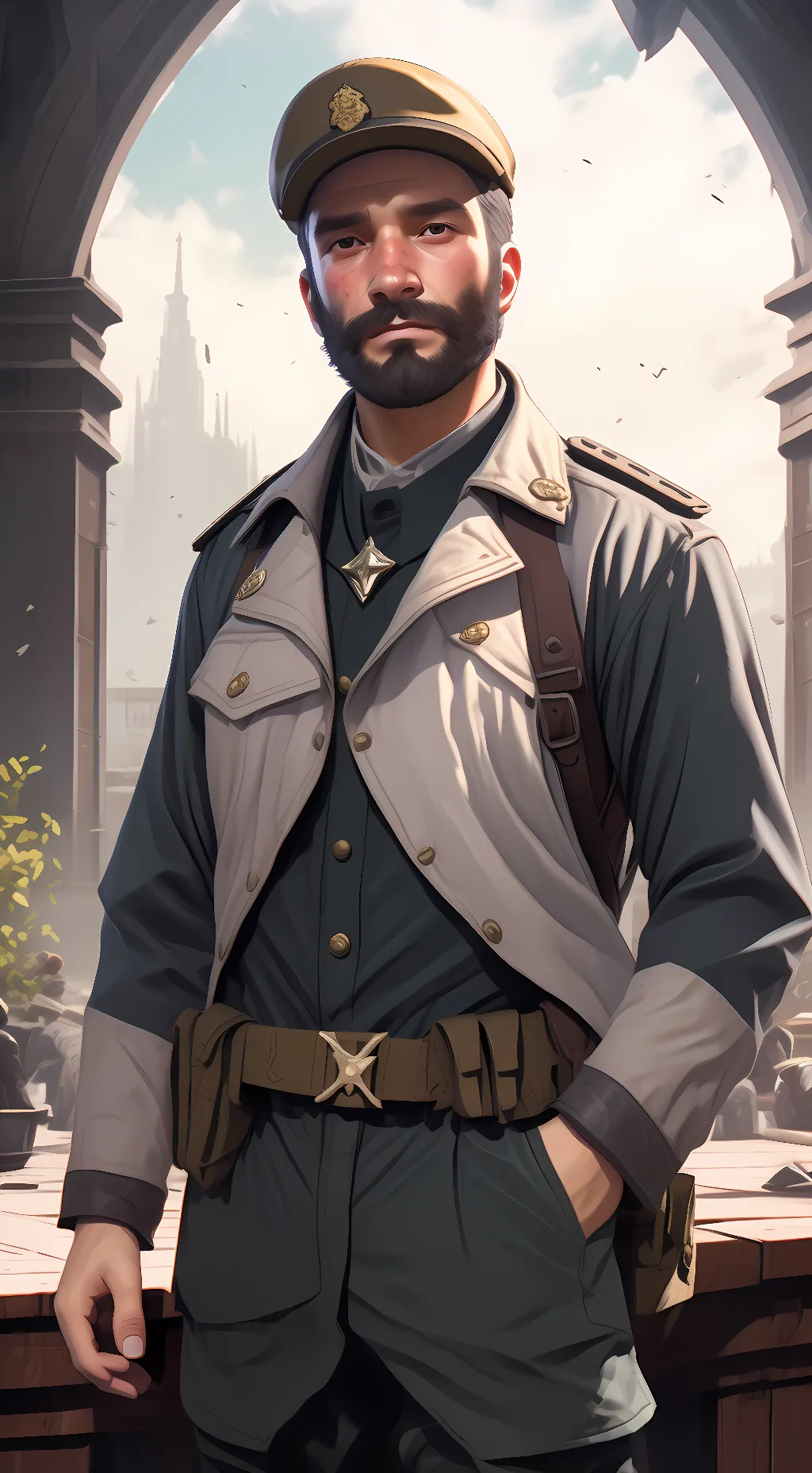 ai character: Jordan Black background