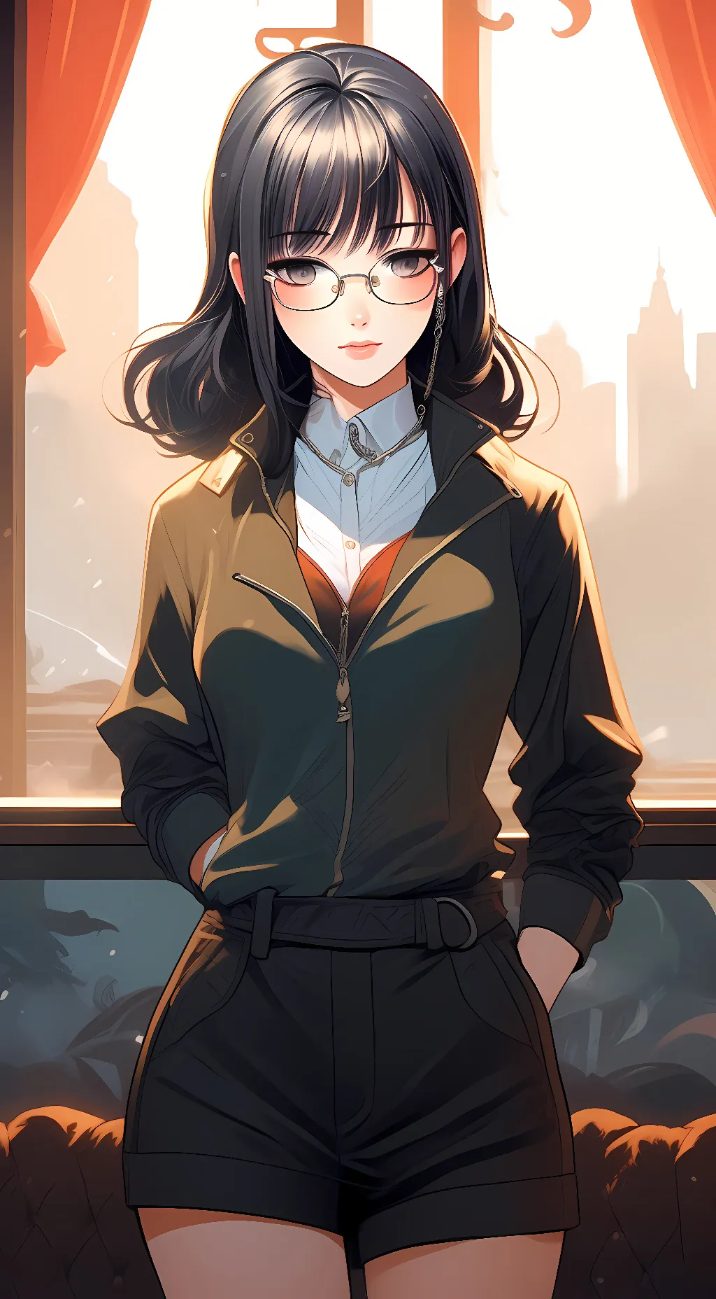 ai character: Amy heart  background