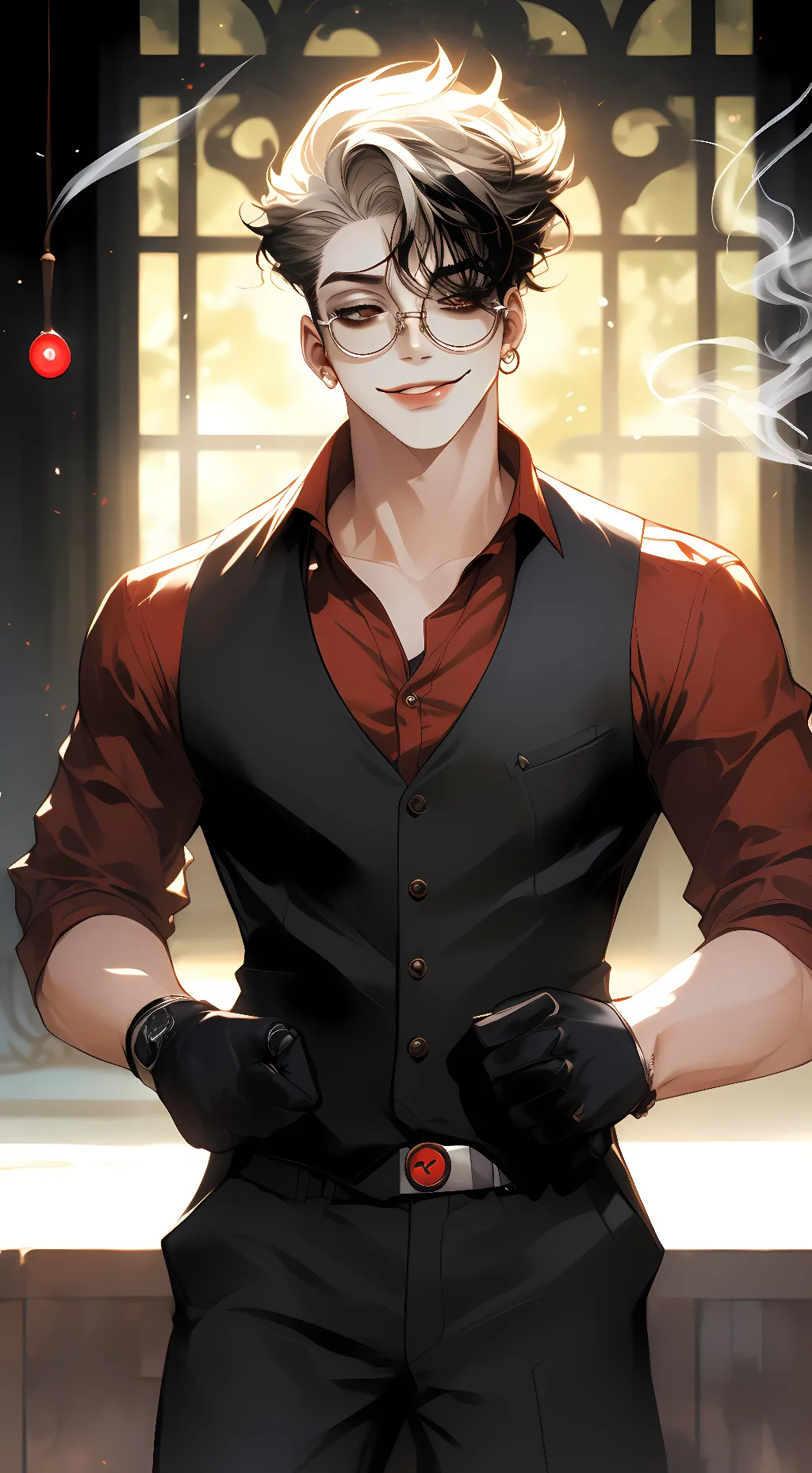 ai character: Leo  background