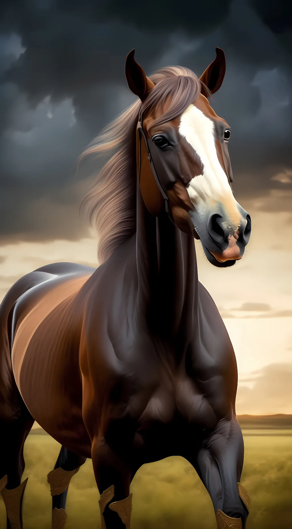 ai character: Wild Horse background