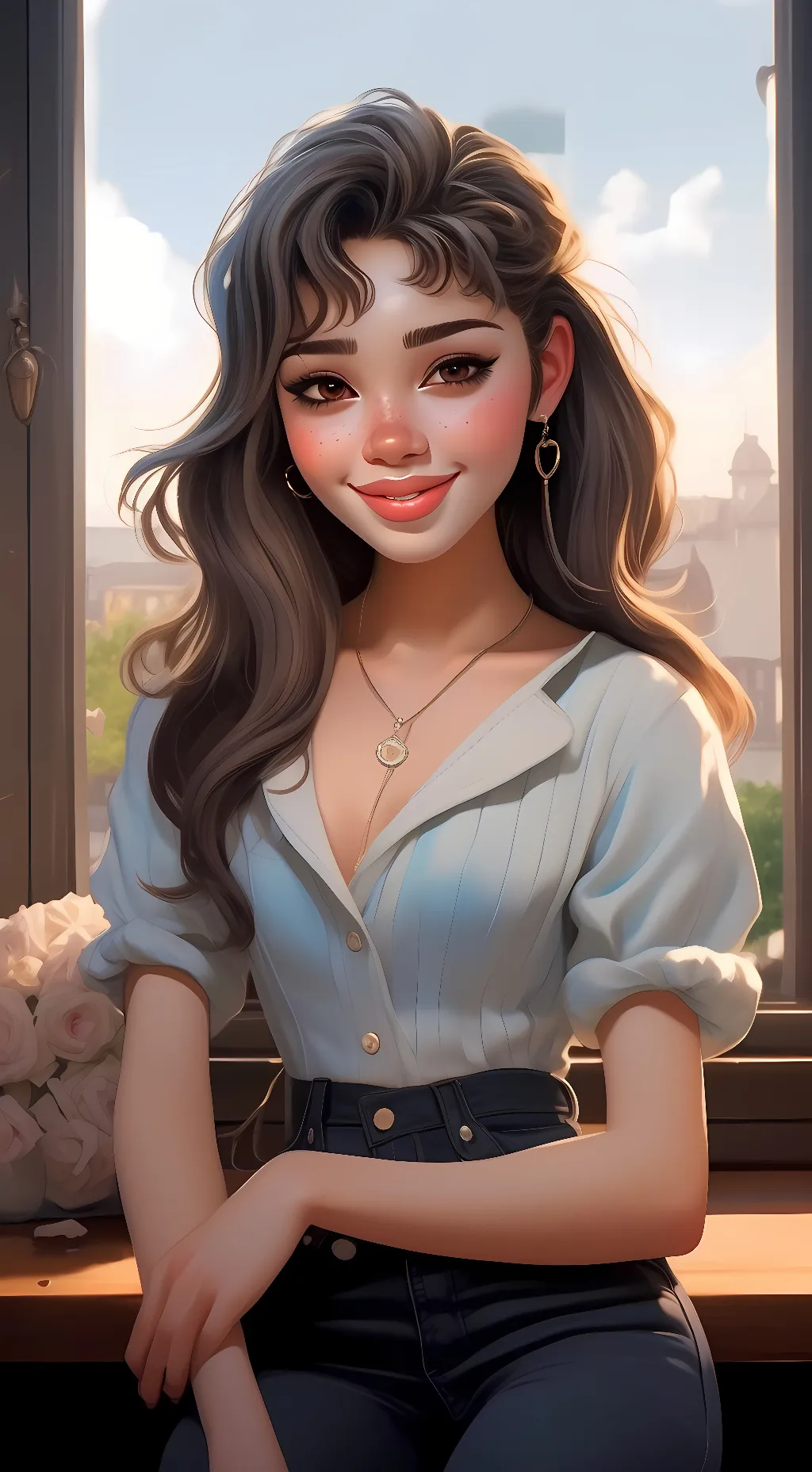 ai character: lilly background