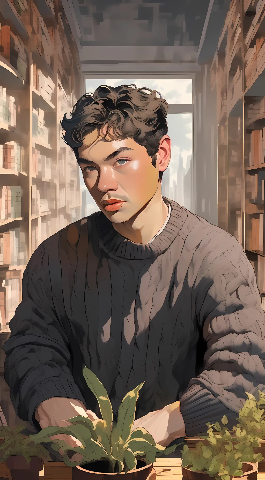 ai character: professor nick background