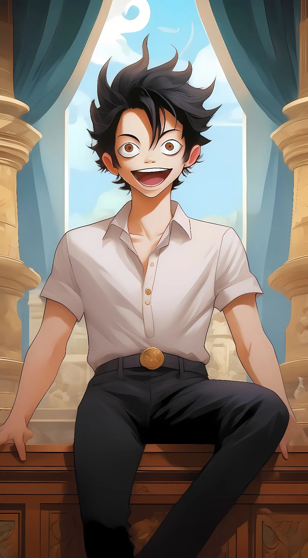 ai character: Kentaro Yakusashi background