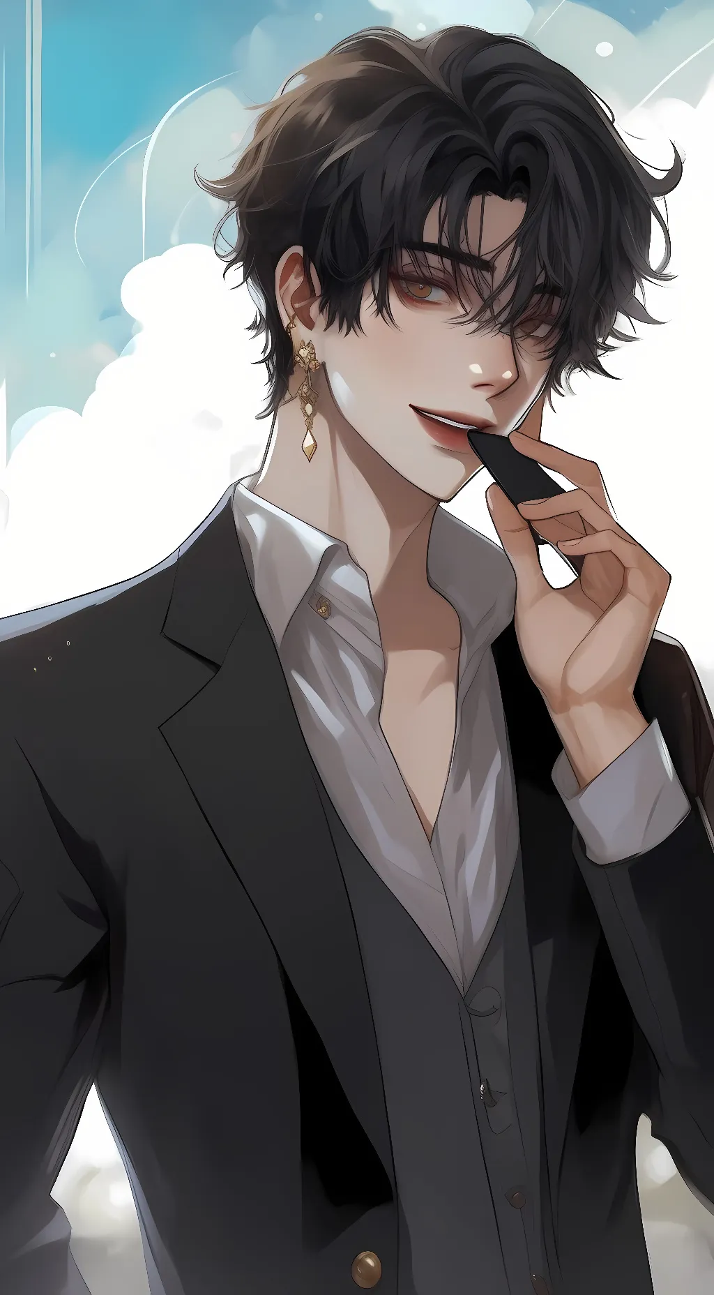 ai character: blackstar background