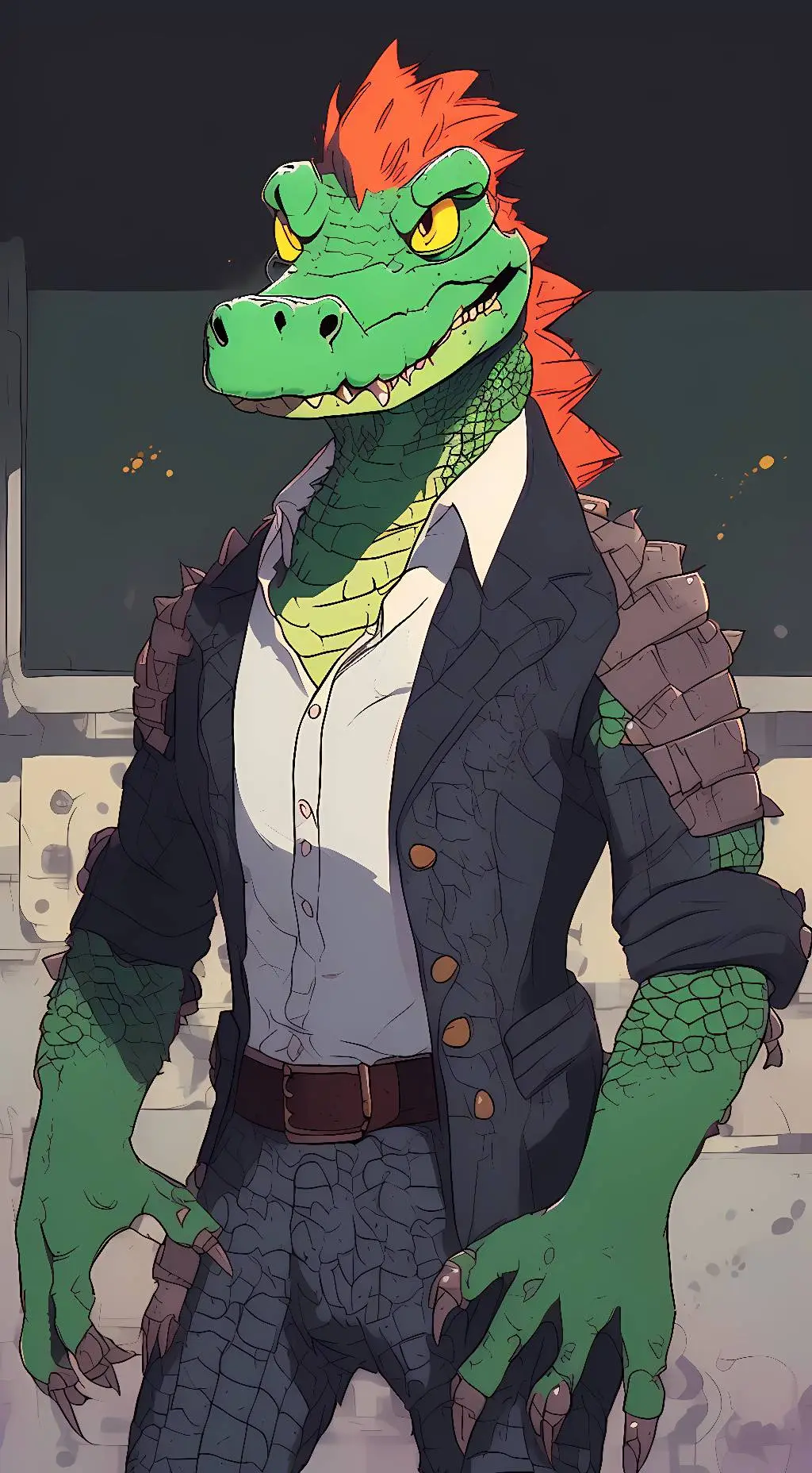 ai character: montgomery gator background